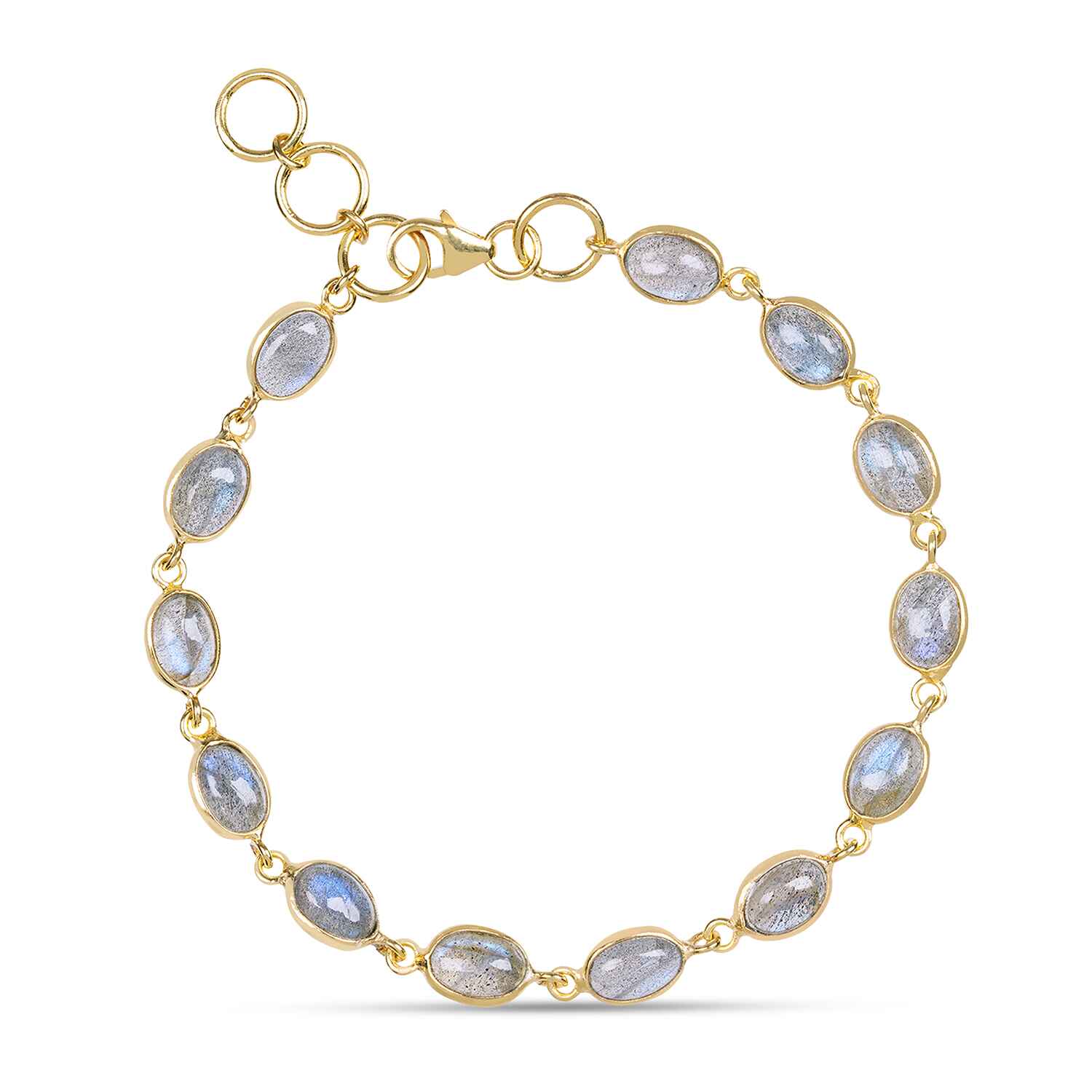 Buy Luna Labradorite Gold Chain Bracelet Refurbished - $240.00 Luna Labradorite Gold Chain Bracelet Refurbished - Amadeus (This could refer to multiple things, such as the 1 refurbished available on Cerqular