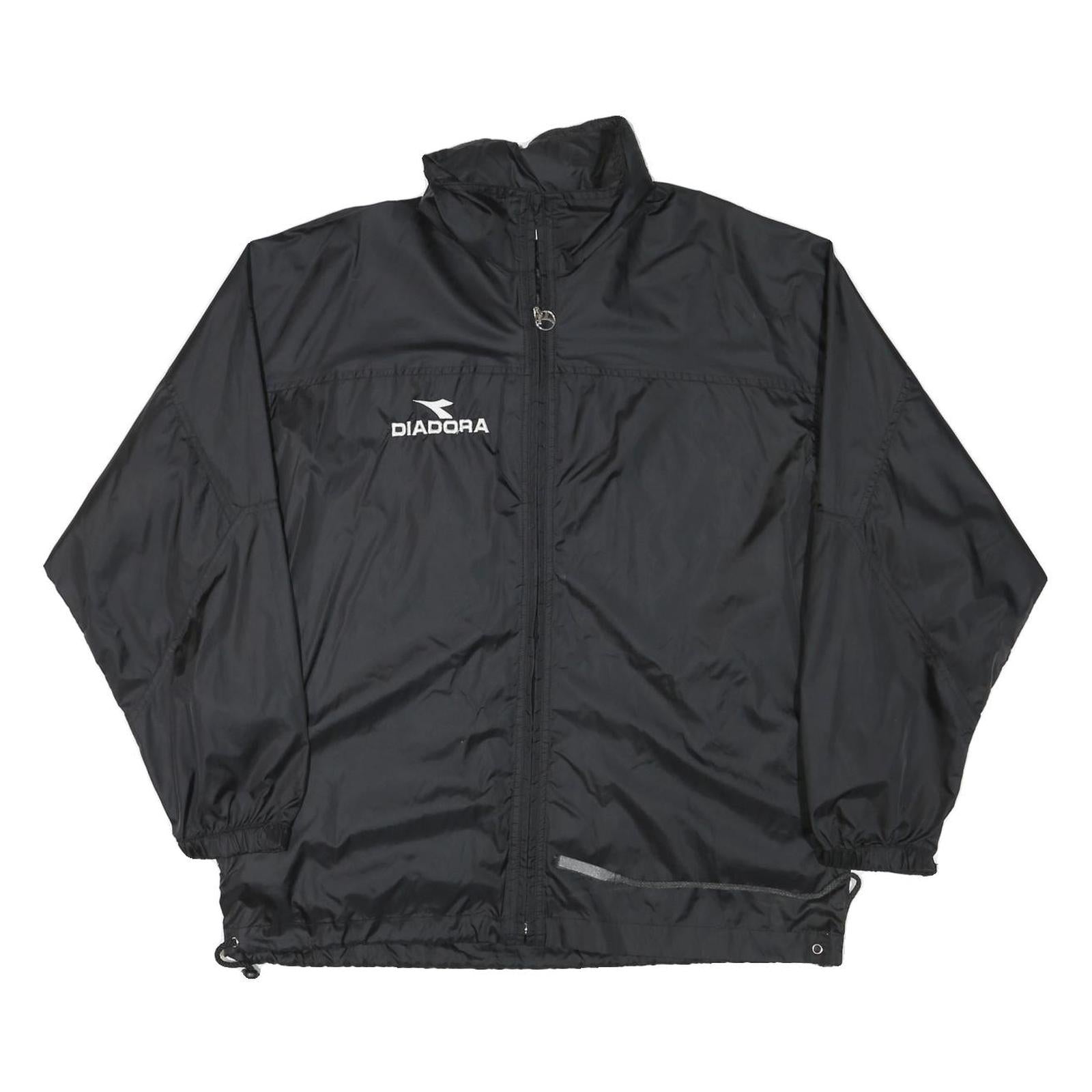 DIADORA Mens Black Polyester Blend Zip Up Jacket M Sportswear Casual Refurbished - N/A refurbished available on Cerqular