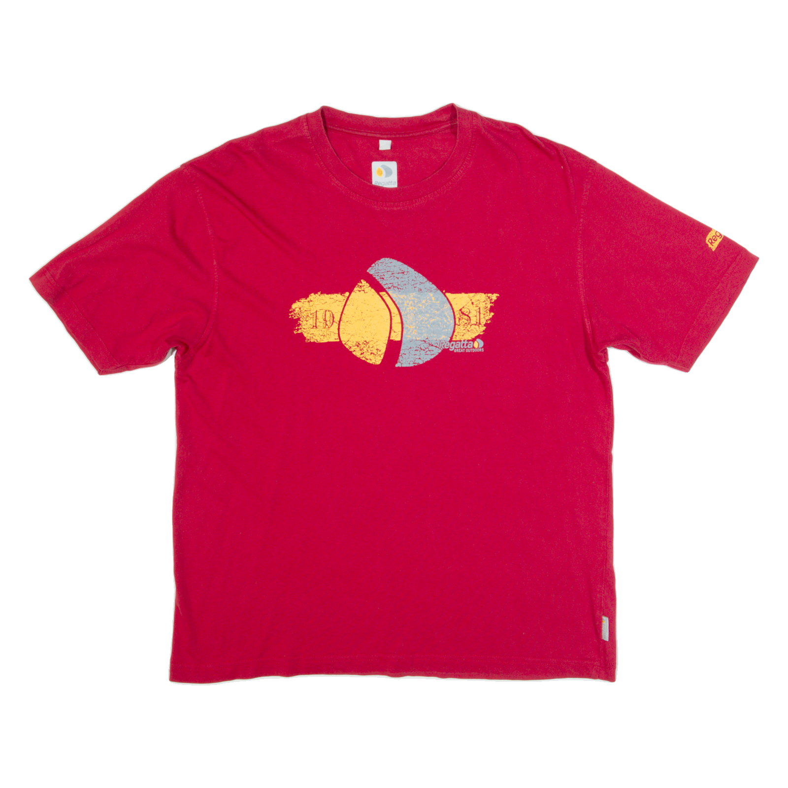 REGATTA Mens T-Shirt Maroon L Refurbished - N/A refurbished available on Cerqular