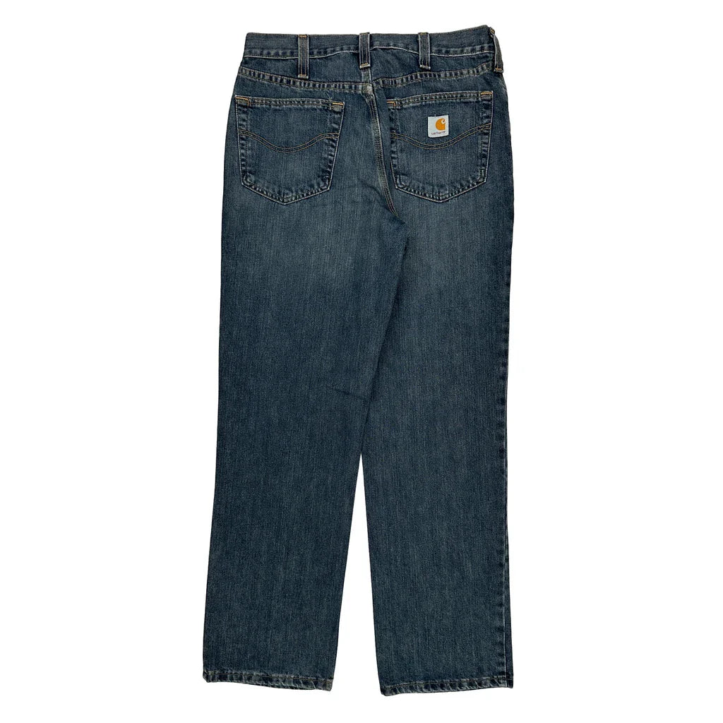 Carhartt Jeans - 32W 32L Blue Cotton Blend Refurbished - Thrifted (note: this is a term often used to describe second- refurbished available on Cerqular