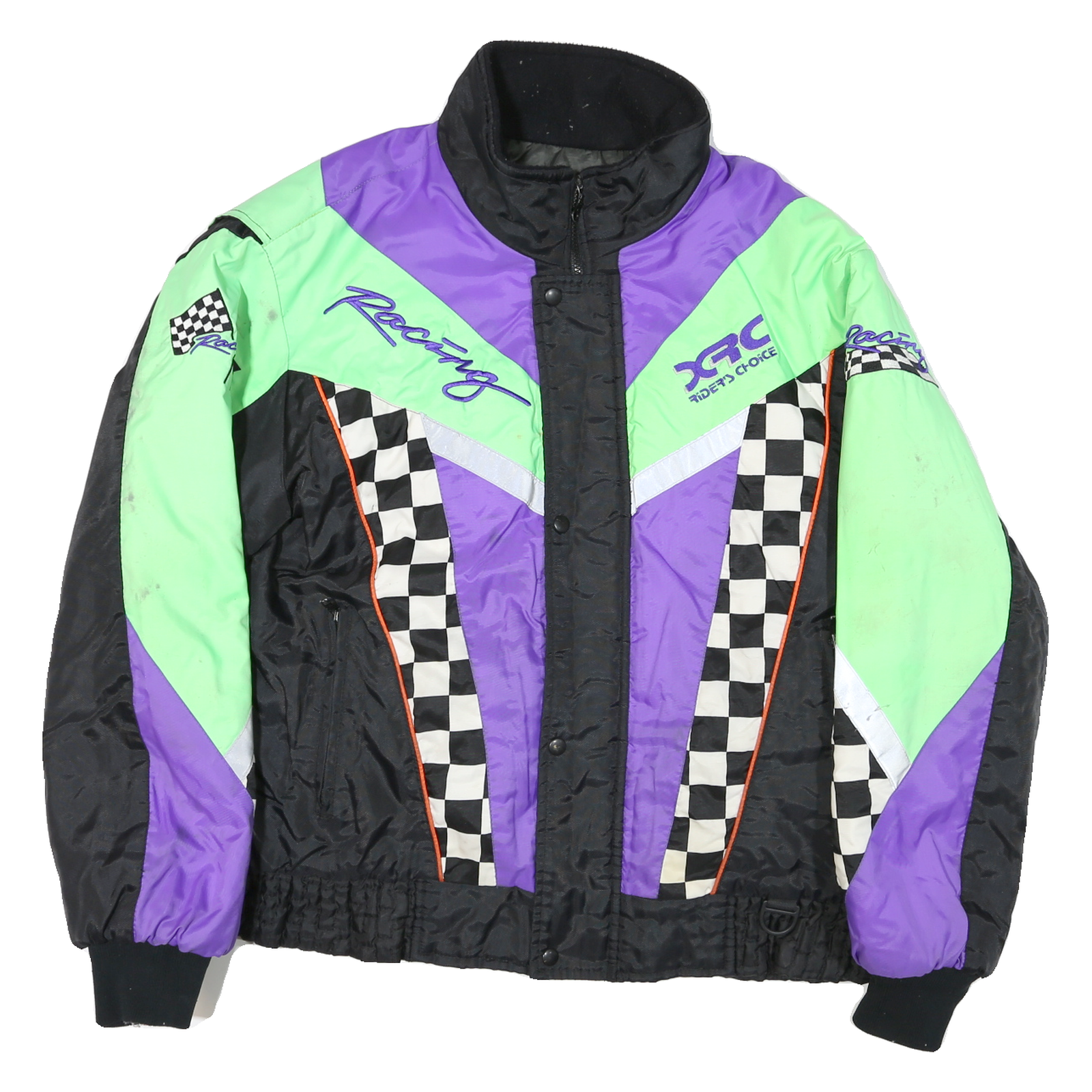 Buy XRC Mens Black Green & Purple Racing Jacket XL Polyester Blend Woven Check Zip Refurbished - $50.69 XRC Mens Black Green & Purple Racing Jacket XL Polyester Blend Woven Check Zip Refurbished - N/A refurbished available on Cerqular