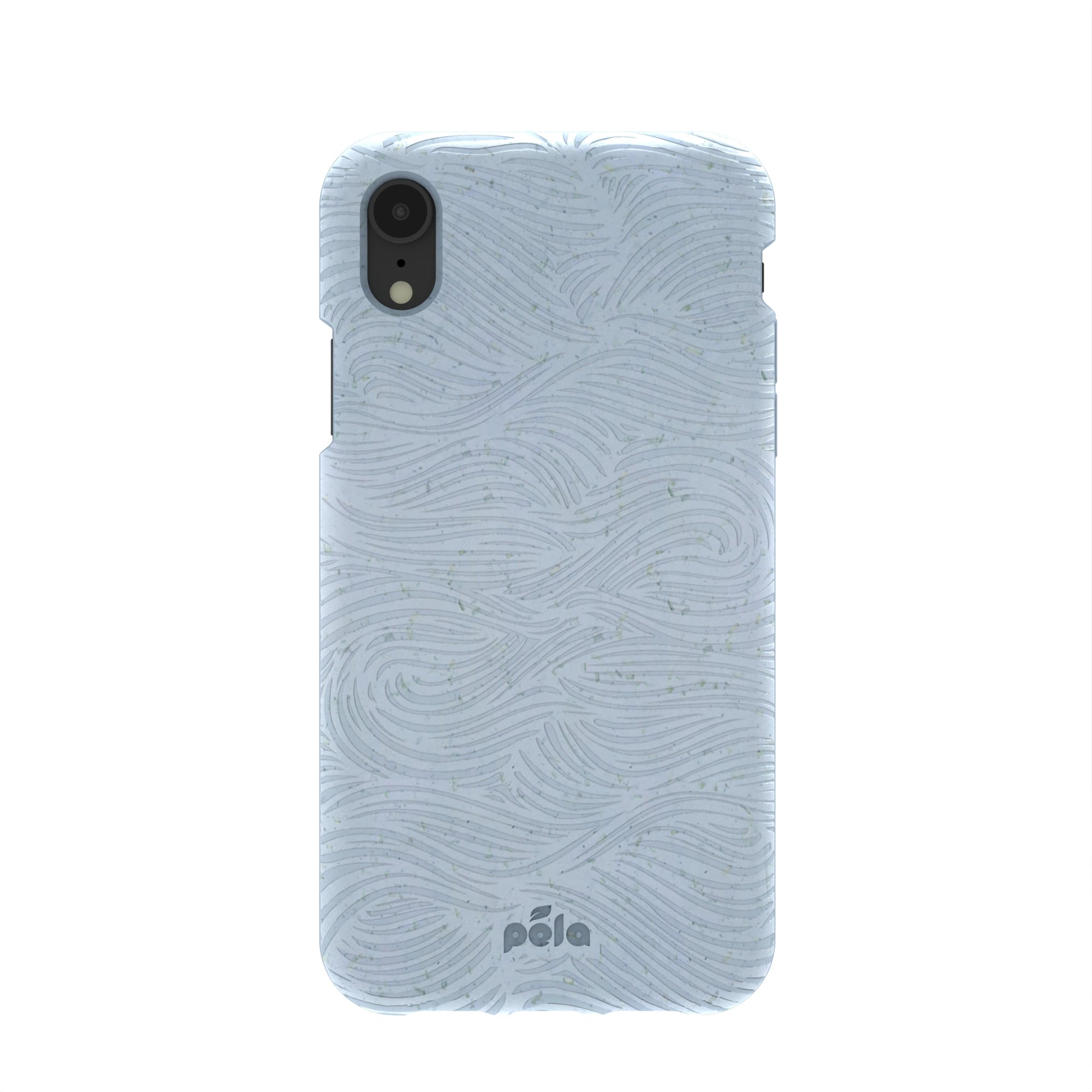 Powder Blue Ebb and Flow iPhone XR Case Refurbished - Pela Case refurbished available on Cerqular
