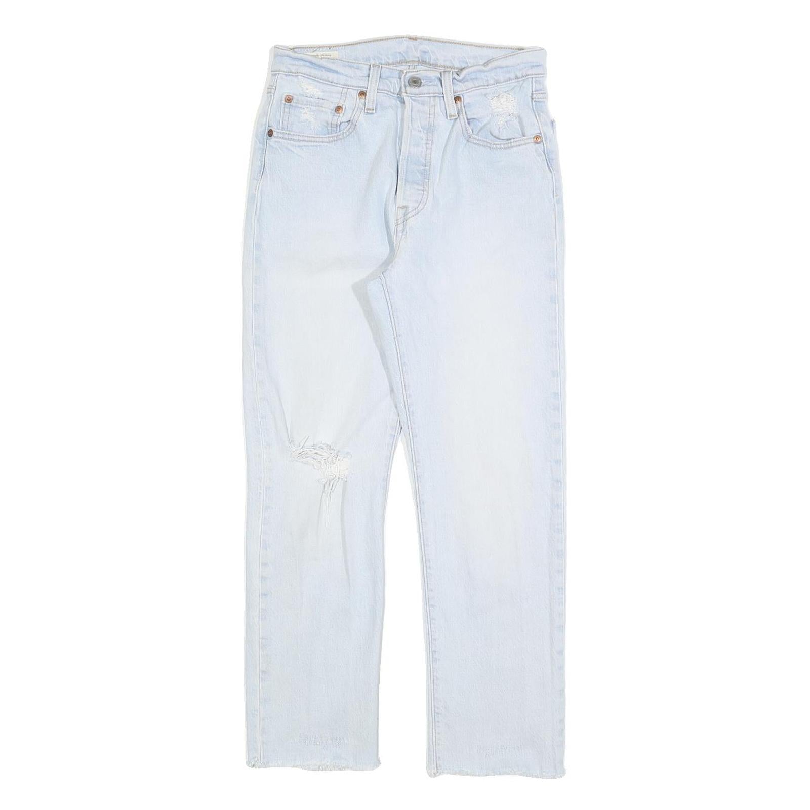 LEVI'S 501 BIG E Womens Jeans Blue Regular Straight Denim Light W26 L26 Refurbished - N/A refurbished available on Cerqular