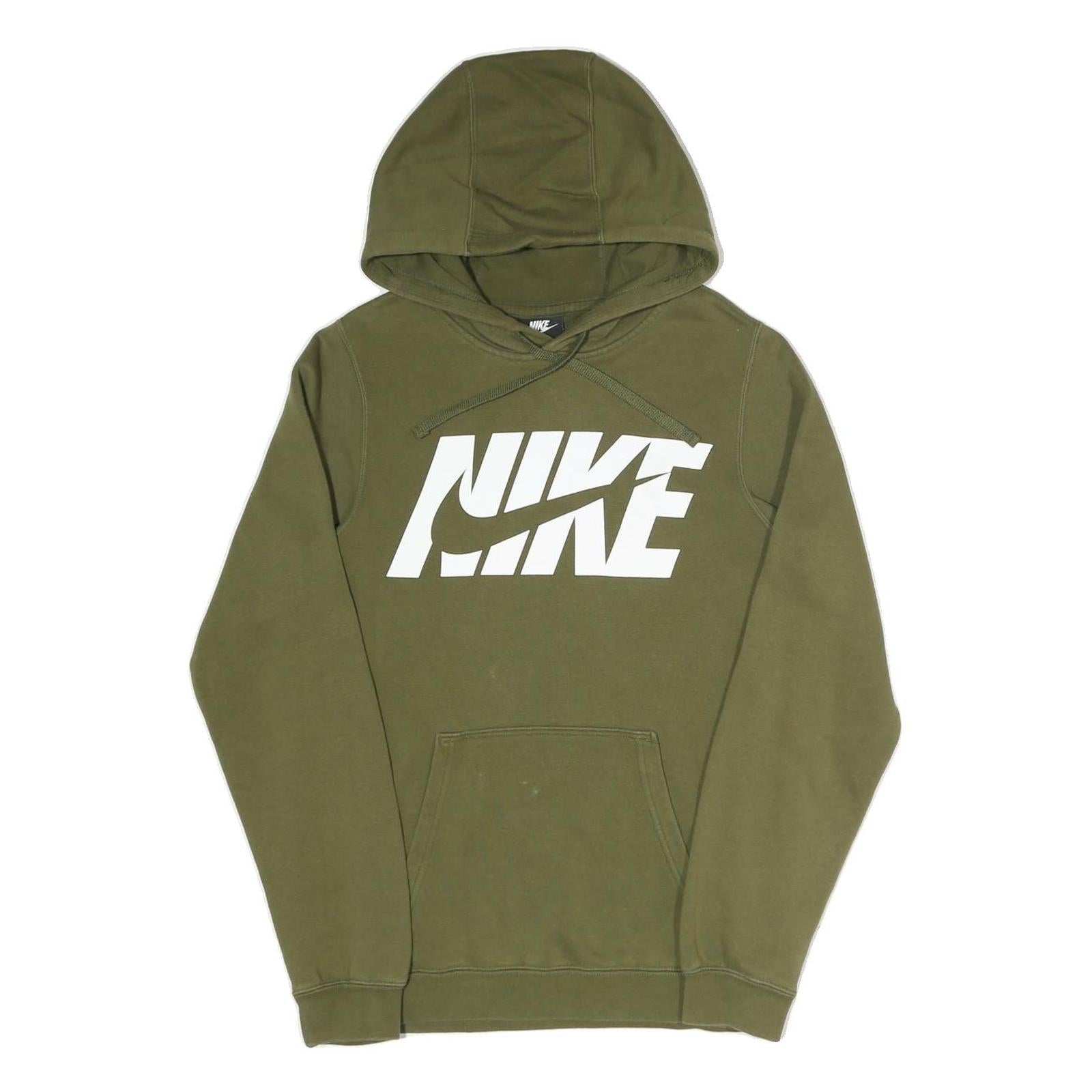 NIKE Mens Green Hoodie XS Cotton Blend Pullover Sweatshirt Refurbished - N/A refurbished available on Cerqular