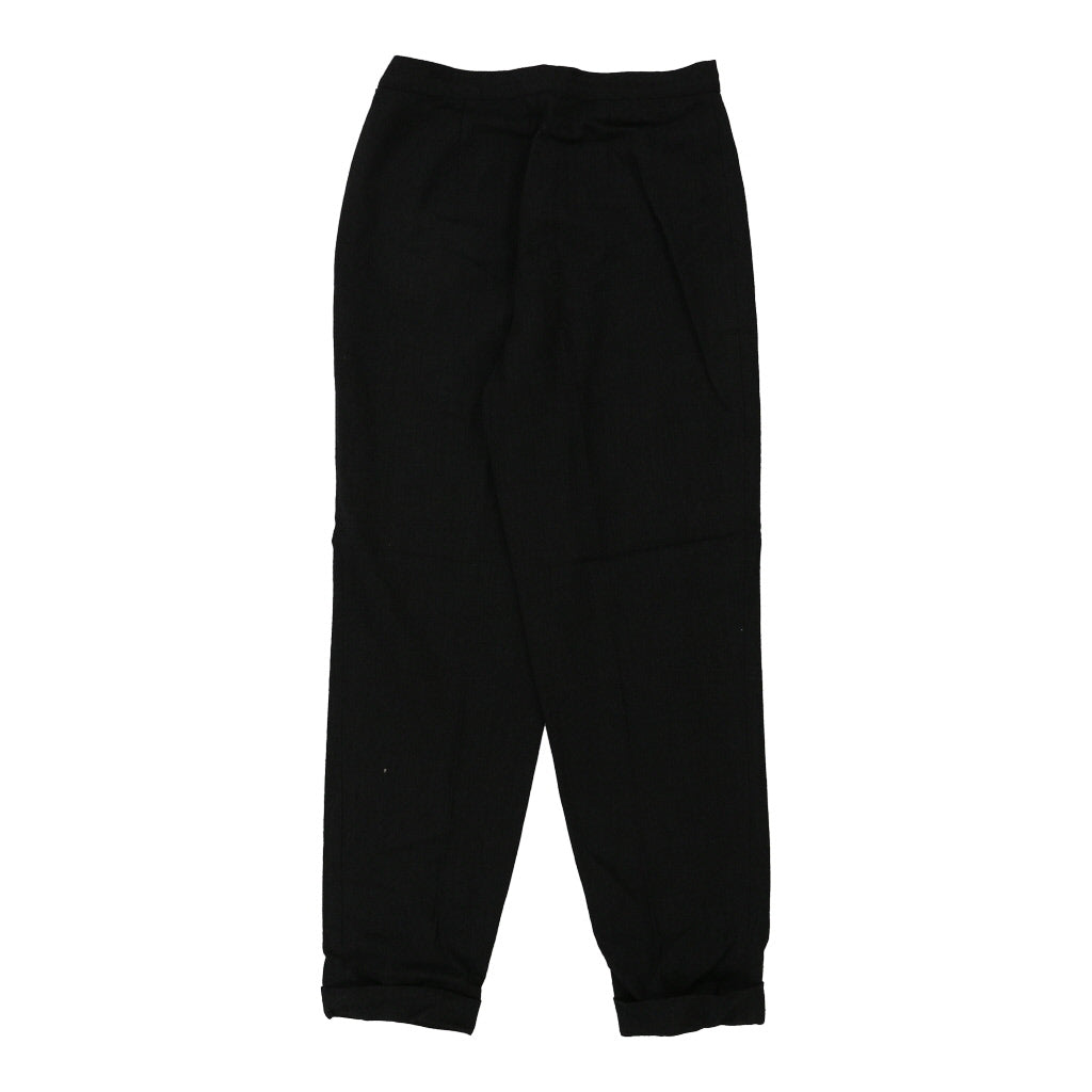 Esologue Trousers - Large Black Cotton Refurbished - Thrifted (note: this is a term often used to describe second- refurbished available on Cerqular