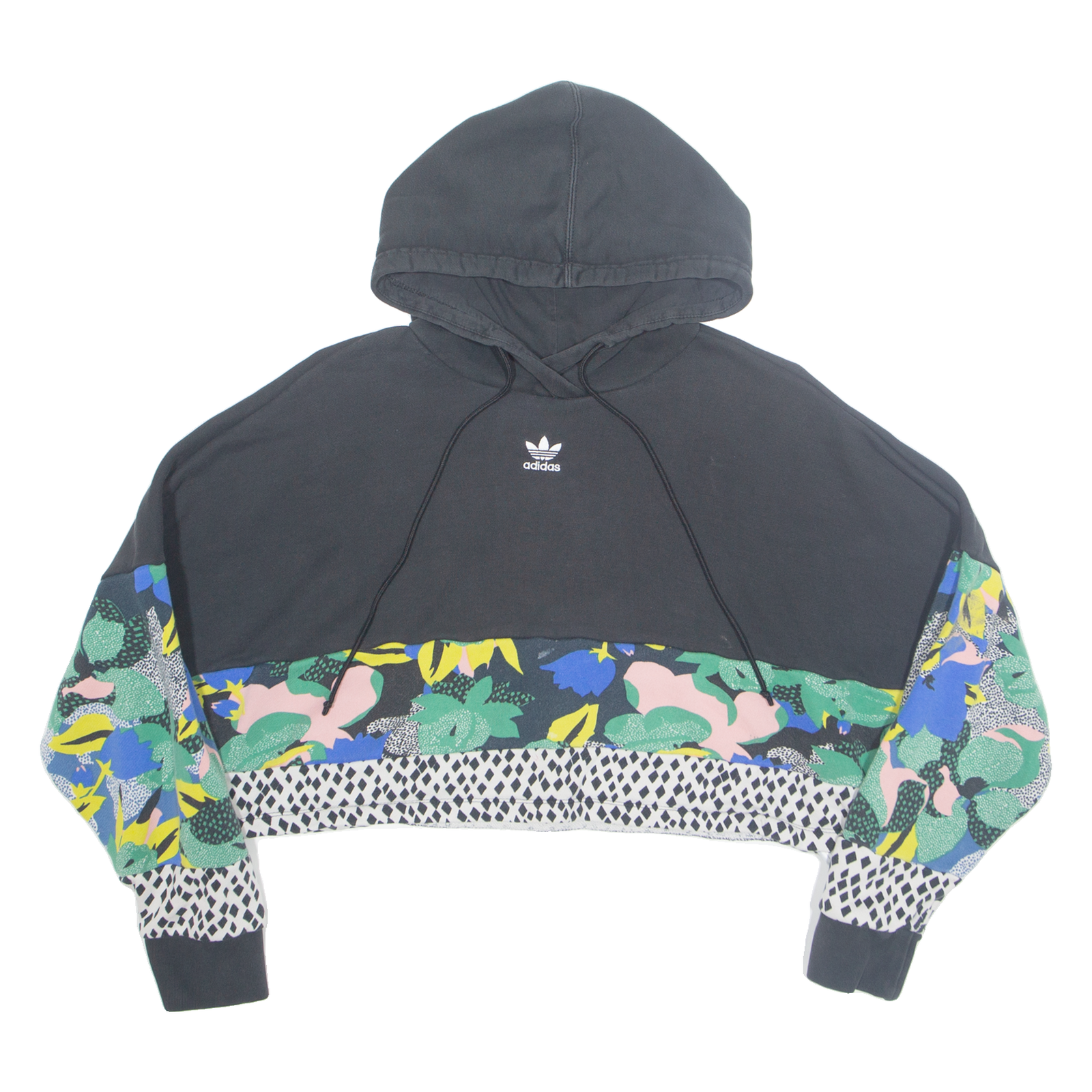 ADIDAS Cropped Womens Black Hoodie 6XL Refurbished - N/A refurbished available on Cerqular