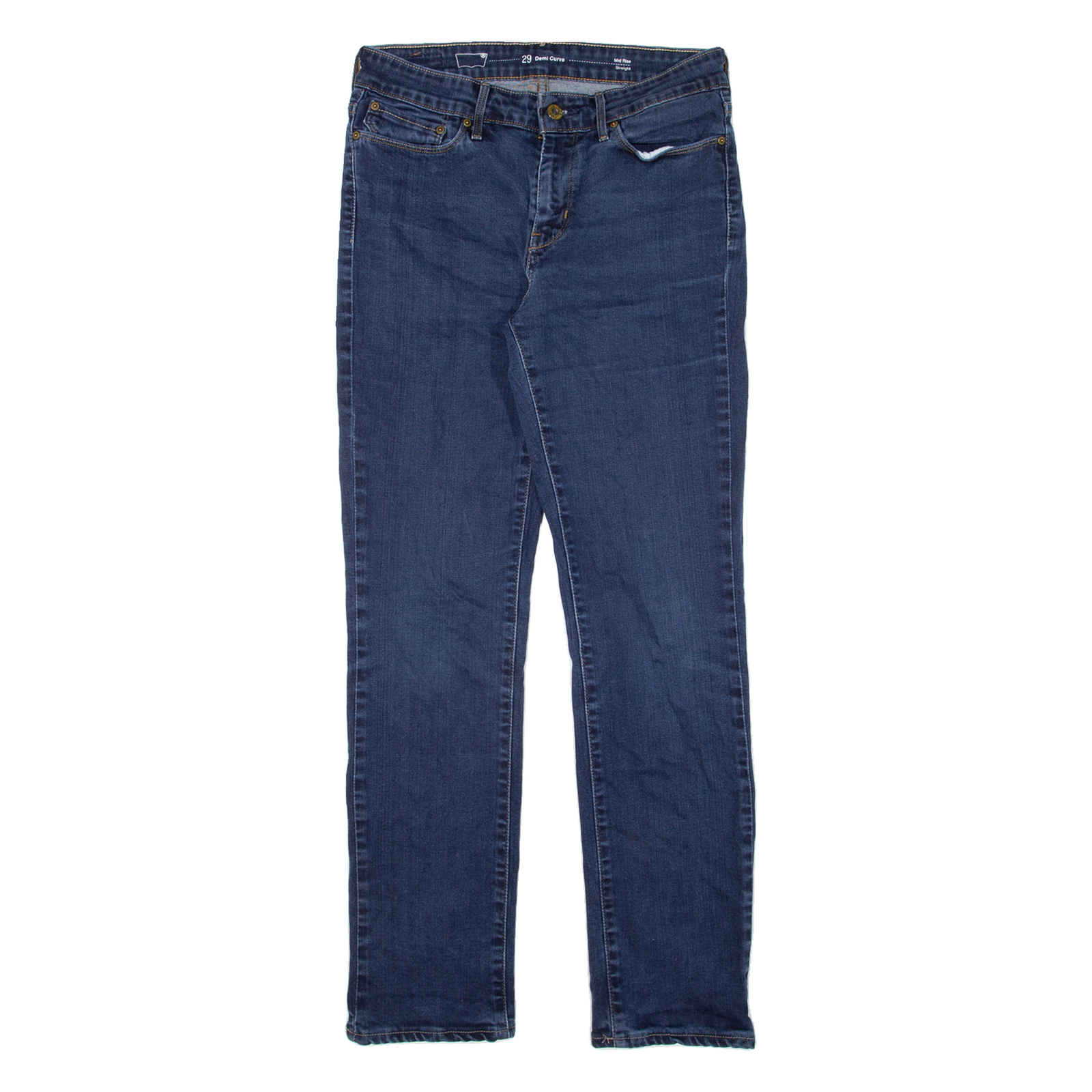 LEVI'S Mid Rise Womens Jeans Blue Slim Straight W29 L30 Refurbished - N/A refurbished available on Cerqular