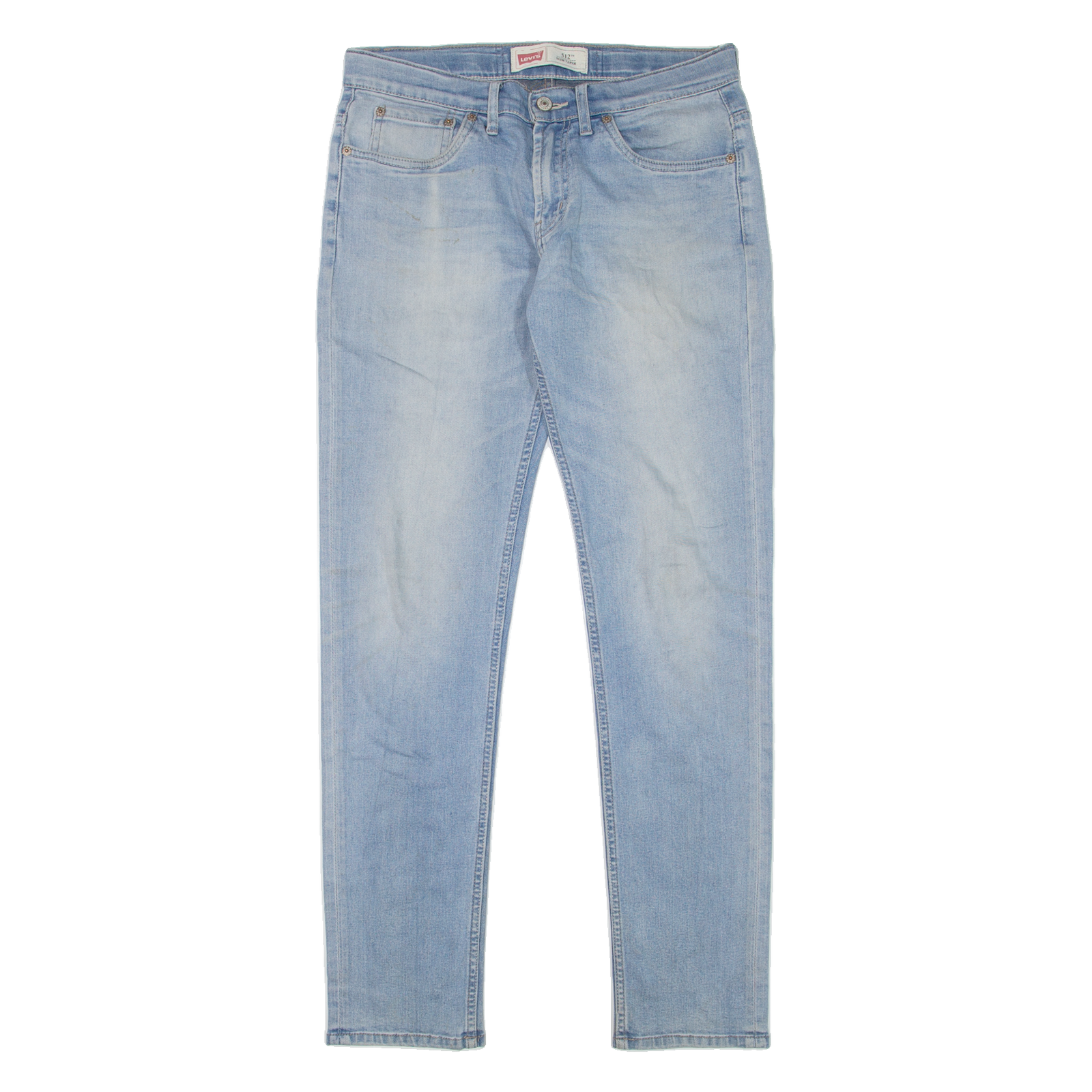 LEVI'S 512 Jeans Mens Blue Slim Tapered Stone Wash W30 L32 Refurbished - N/A refurbished available on Cerqular