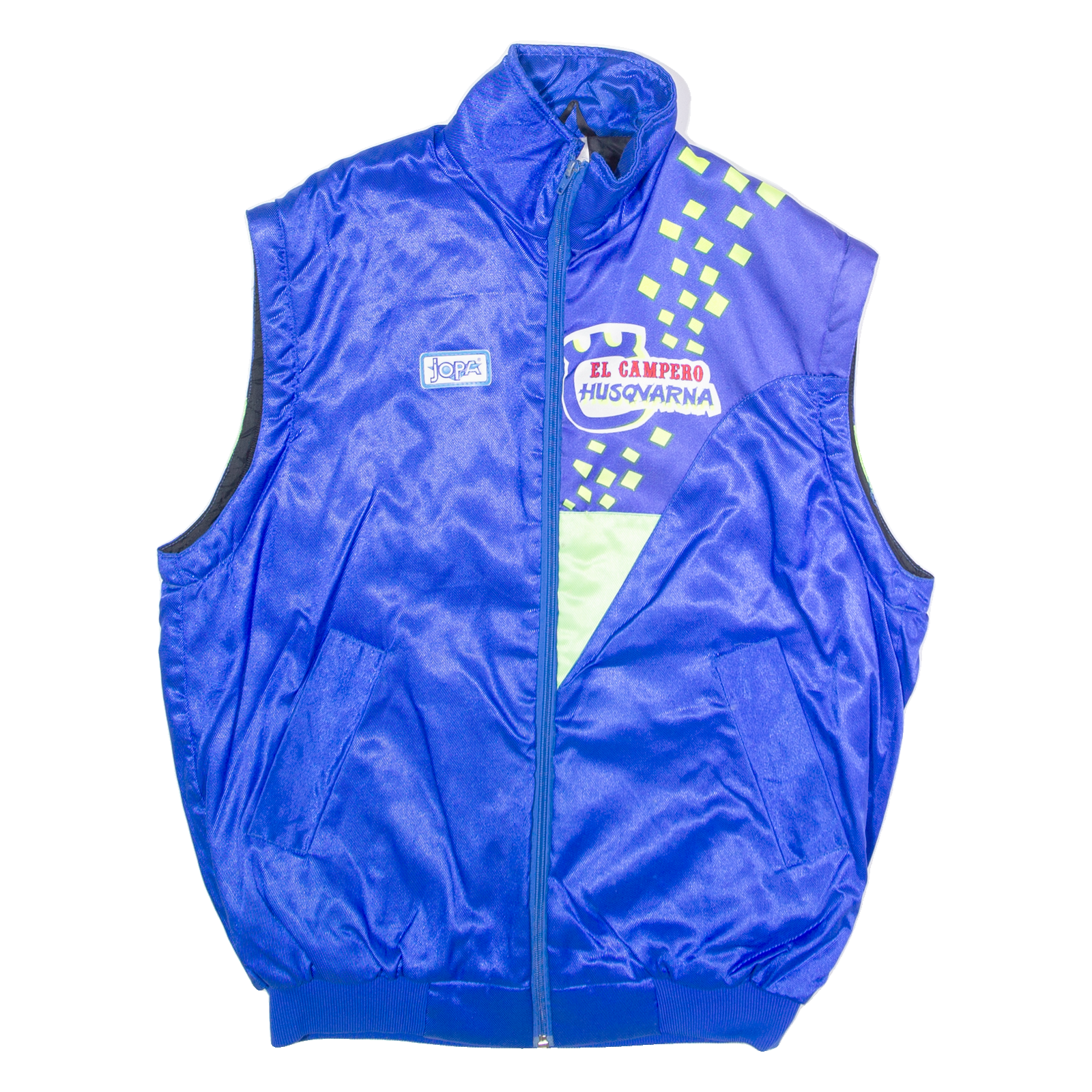 JOPA El Campero Husqvarna Mens Track Gilet Blue Crazy Pattern M Refurbished - N/A refurbished available on Cerqular