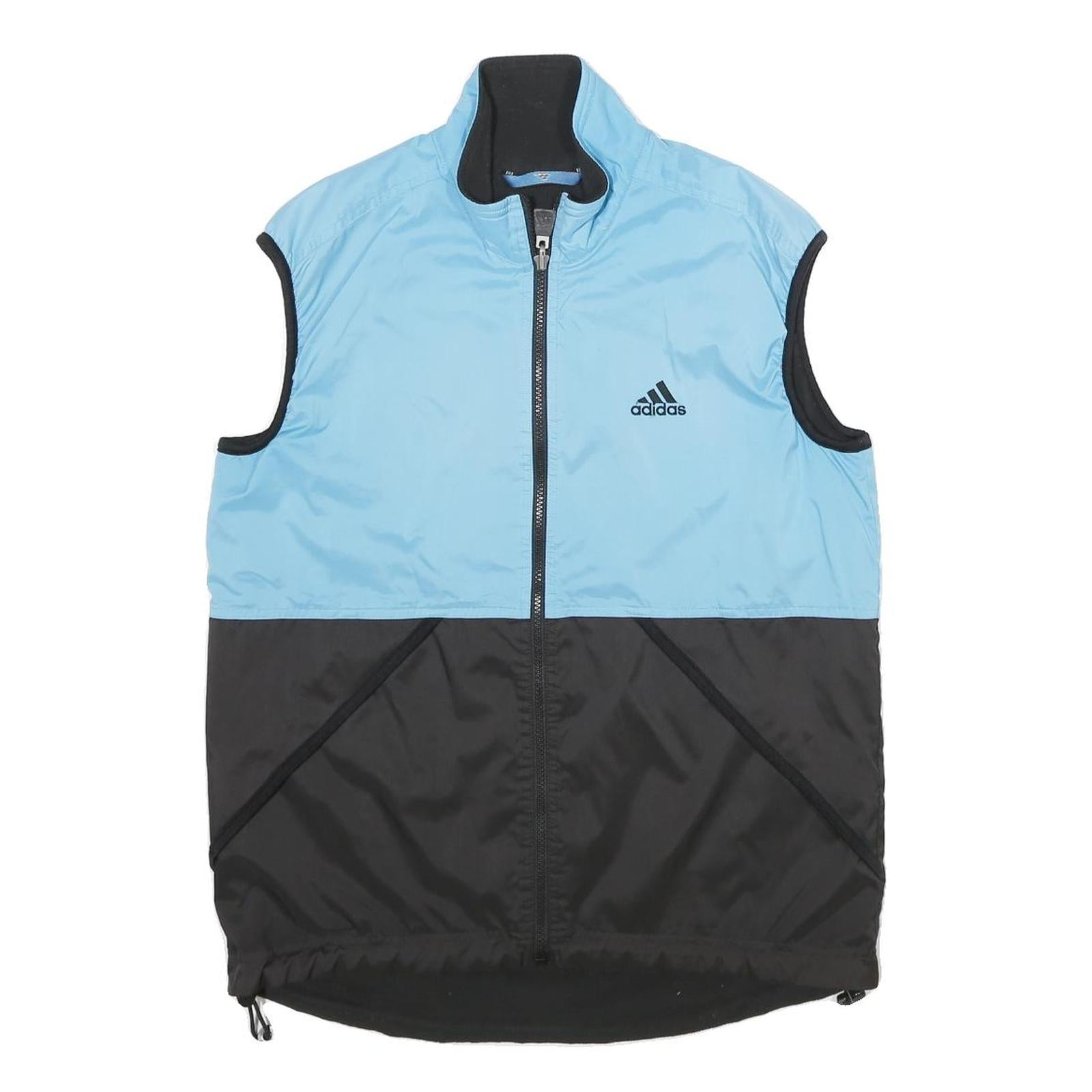 ADIDAS Mens Blue & Black Outdoor Jacket S Polyester Sportswear Zip Refurbished - N/A refurbished available on Cerqular
