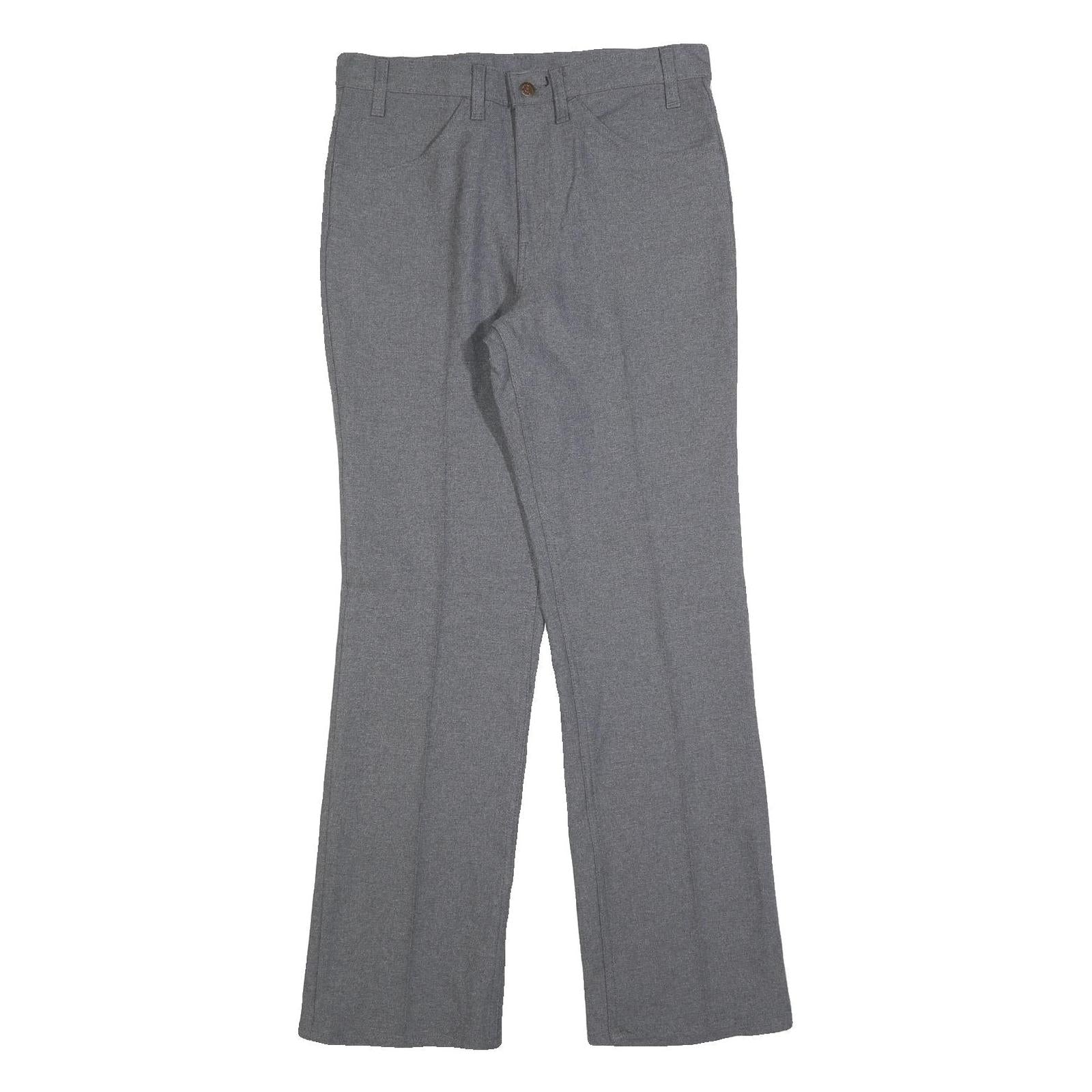 LEVI'S Mens Grey Cotton Blend Regular Straight Trousers W32 L32 Smart Casual Refurbished - N/A refurbished available on Cerqular