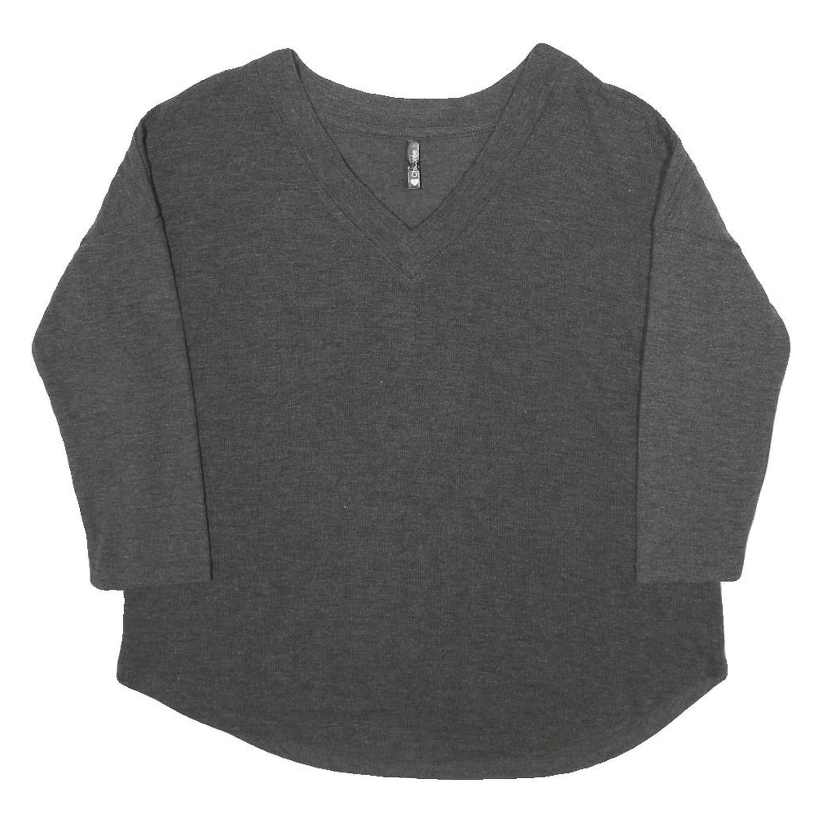 Buy CHICOREE Womens Grey Plain V-Neck Basic Knit L Relaxed Jumper Soft Comfort Refurbished - $19.49 CHICOREE Womens Grey Plain V-Neck Basic Knit L Relaxed Jumper Soft Comfort Refurbished - N/A refurbished available on Cerqular