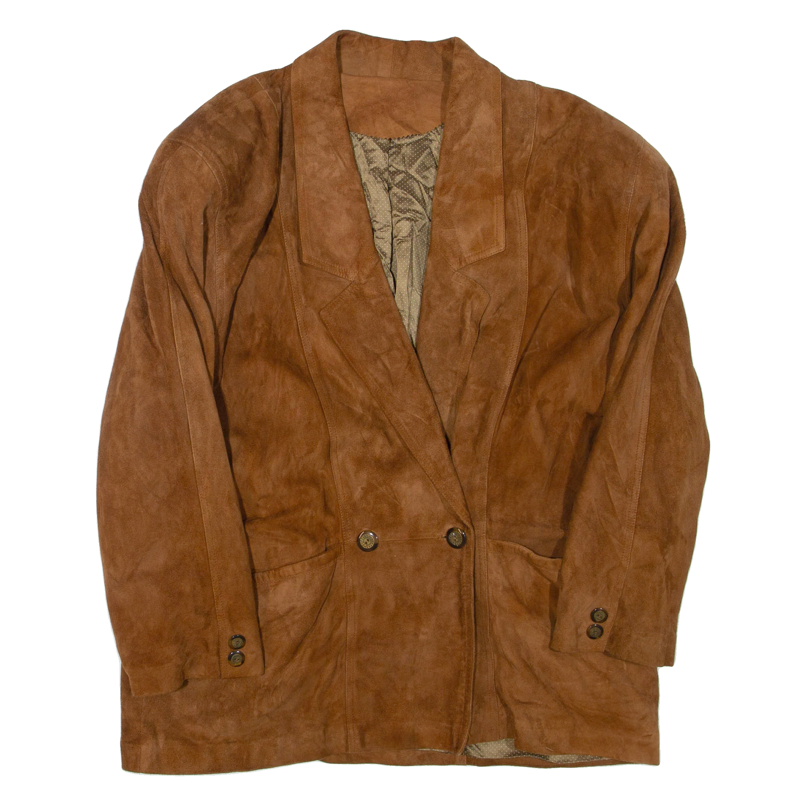 Mens Jacket Brown Faux Leather L Refurbished - N/A refurbished available on Cerqular