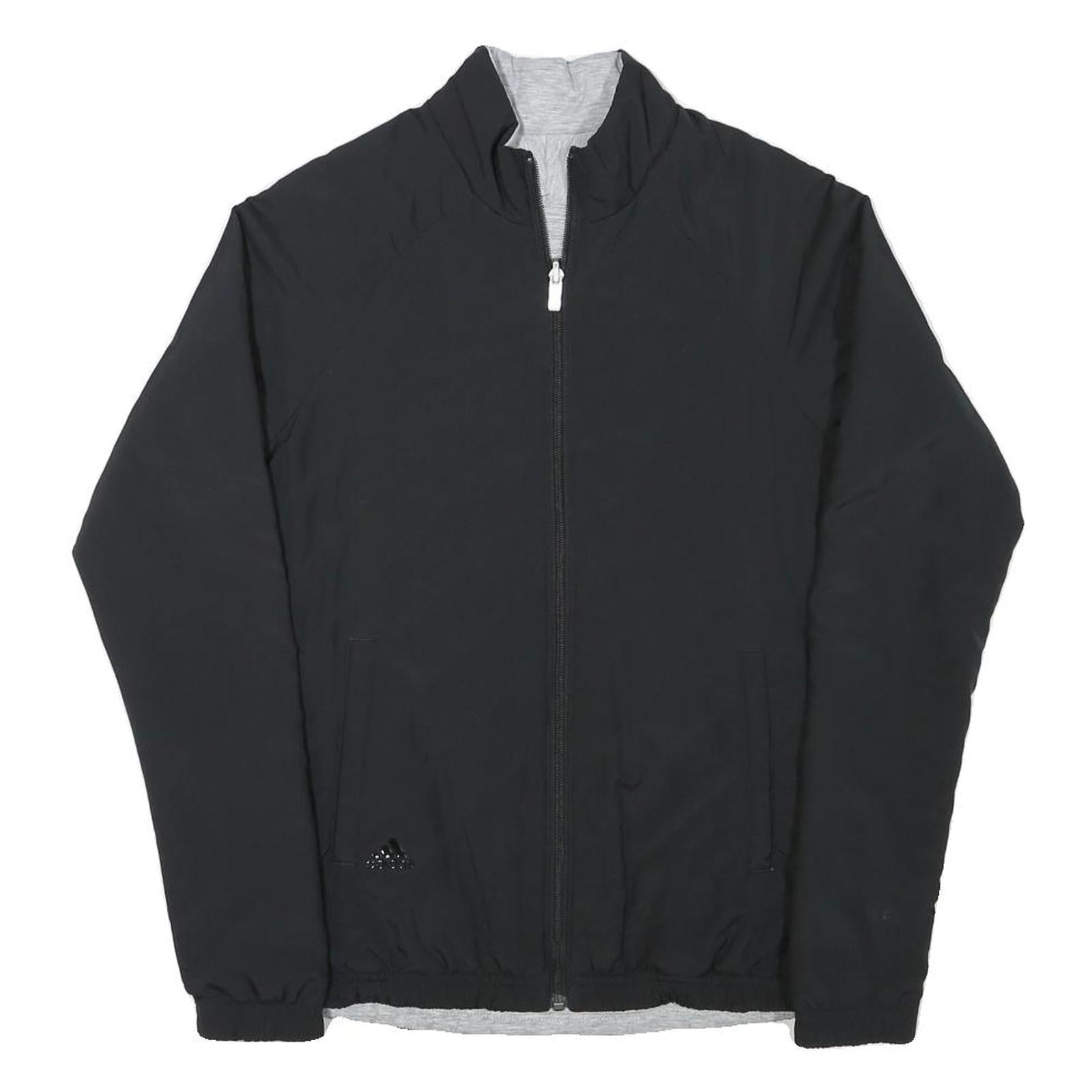 ADIDAS Womens Black Track Jacket S Polyester Blend Plain Zip Fitness Sportswear Refurbished - N/A refurbished available on Cerqular
