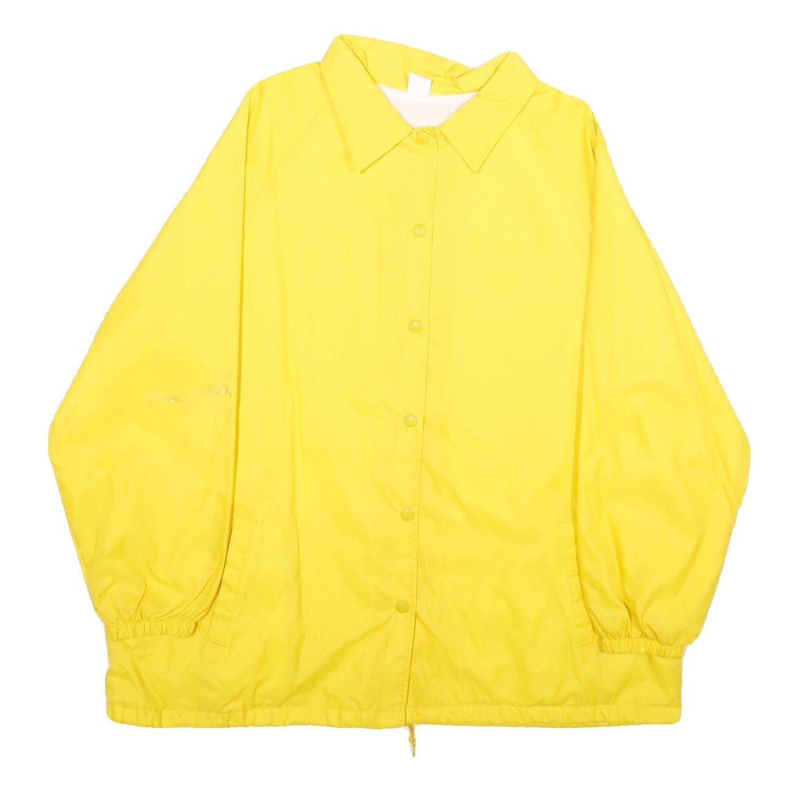 Buy Womens Yellow Nylon Button Jacket XL Plain Casual Lightweight Outerwear Refurbished - $37.69 Womens Yellow Nylon Button Jacket XL Plain Casual Lightweight Outerwear Refurbished - N/A refurbished available on Cerqular