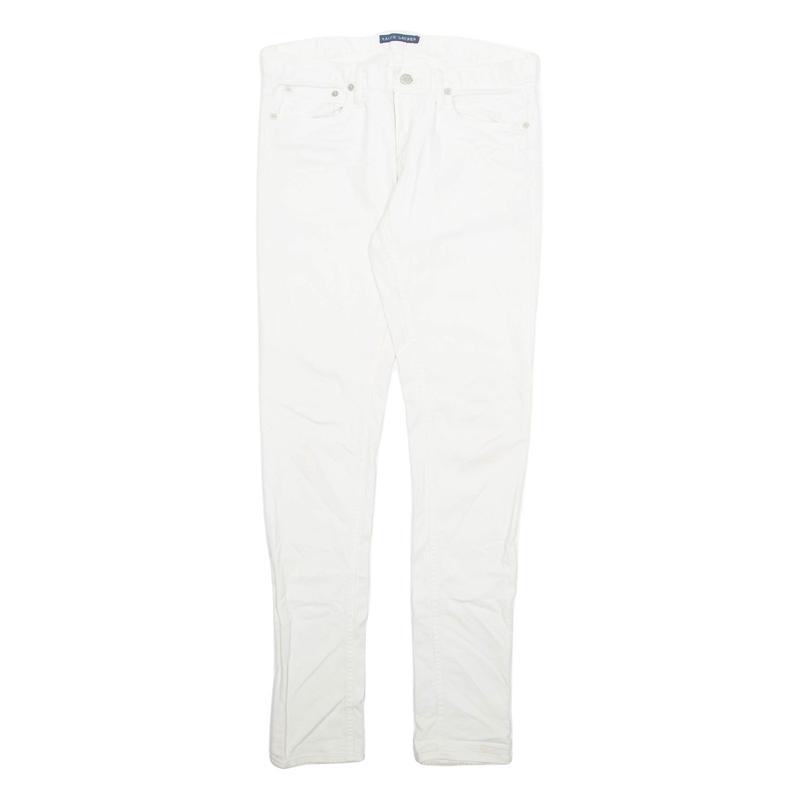 RALPH LAUREN Womens Jeans White Regular Skinny W29 L32 Refurbished - N/A refurbished available on Cerqular