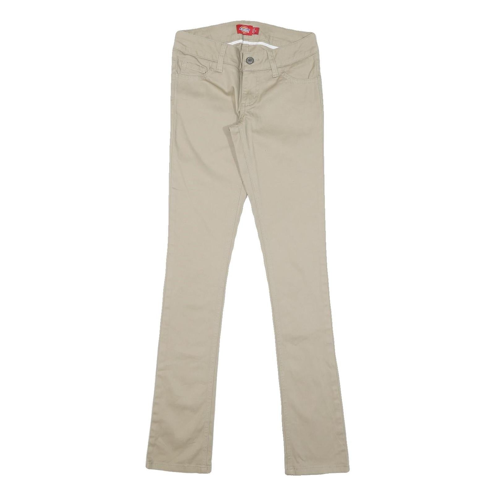 Buy DICKIES Womens Slim Fit Beige Cotton Blend Trousers W26 L32 Zip Refurbished - $42.89 DICKIES Womens Slim Fit Beige Cotton Blend Trousers W26 L32 Zip Refurbished - N/A refurbished available on Cerqular