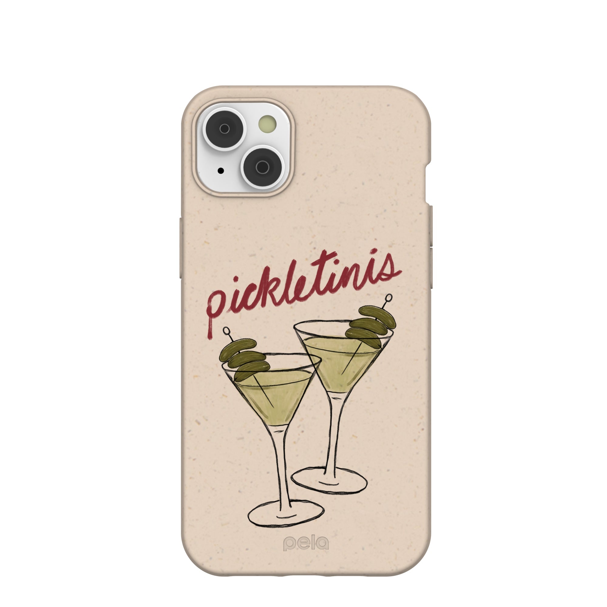 Seashell Pickletinis iPhone 14 Plus Case Refurbished - Pela Case refurbished available on Cerqular