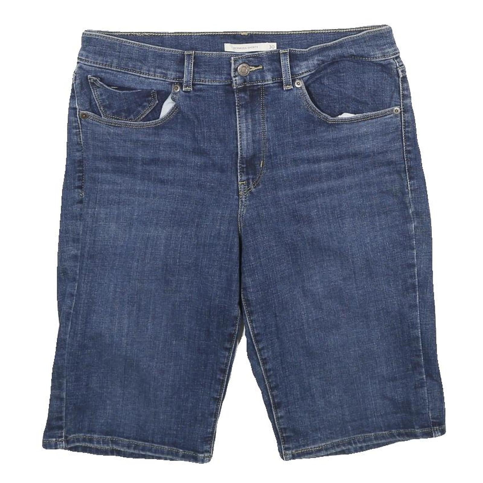 LEVI'S Womens Denim Blue Shorts M W30 Casual Cotton Blend Knee Length Refurbished - N/A refurbished available on Cerqular