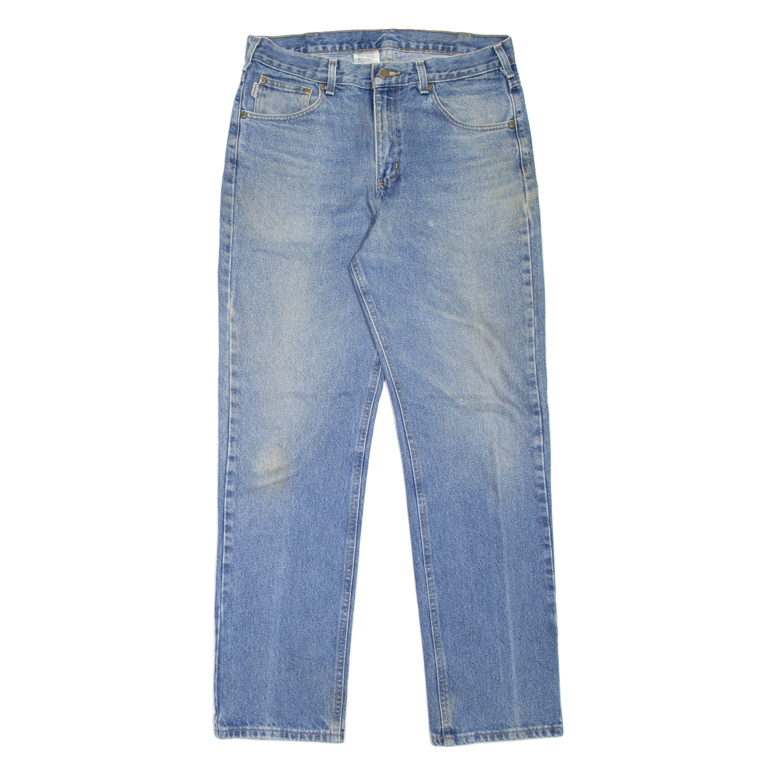 CARHARTT Workwear Mens Jeans Blue Regular Straight Stone Wash W34 L34 Refurbished - N/A refurbished available on Cerqular