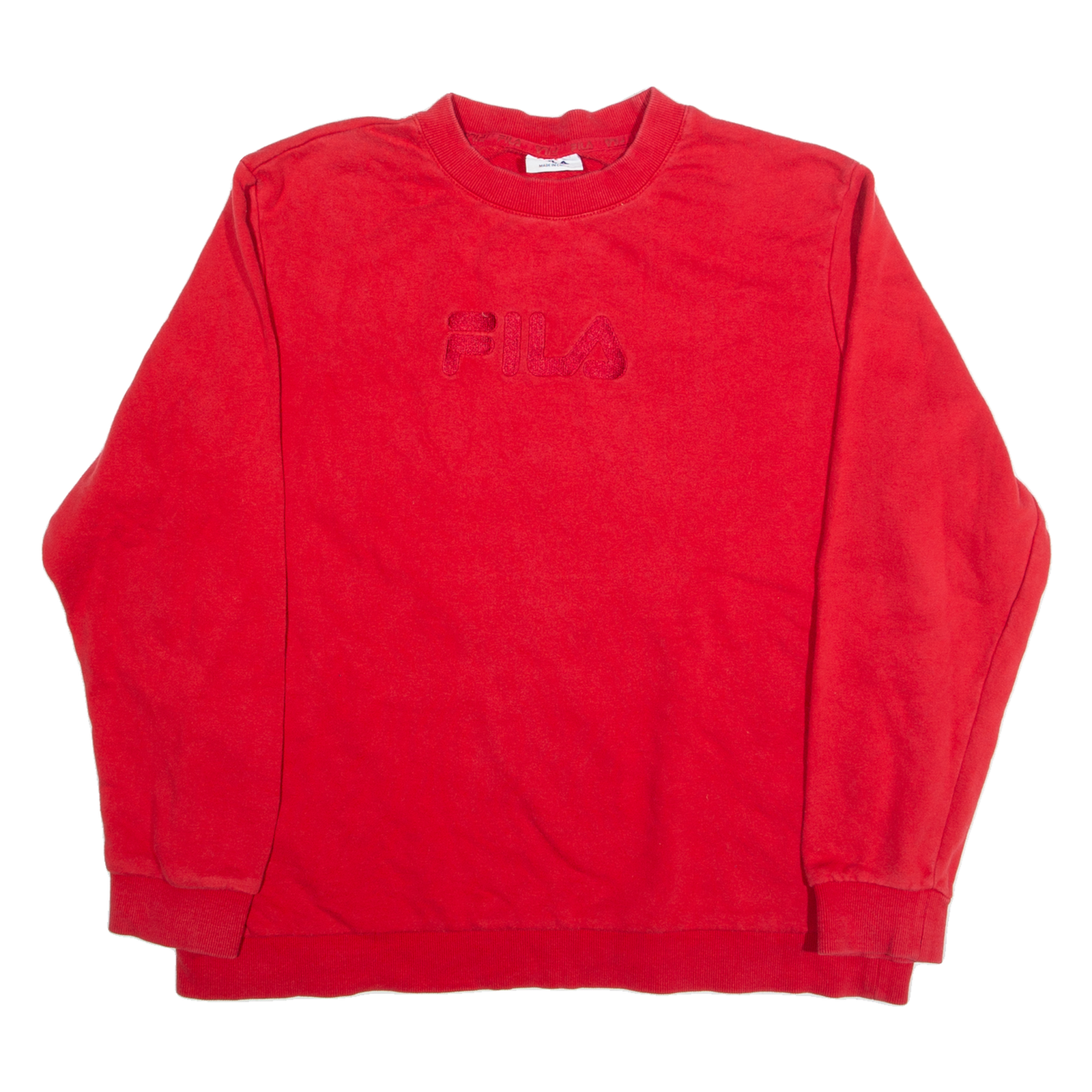 FILA Womens Sweatshirt Red L Refurbished - N/A refurbished available on Cerqular
