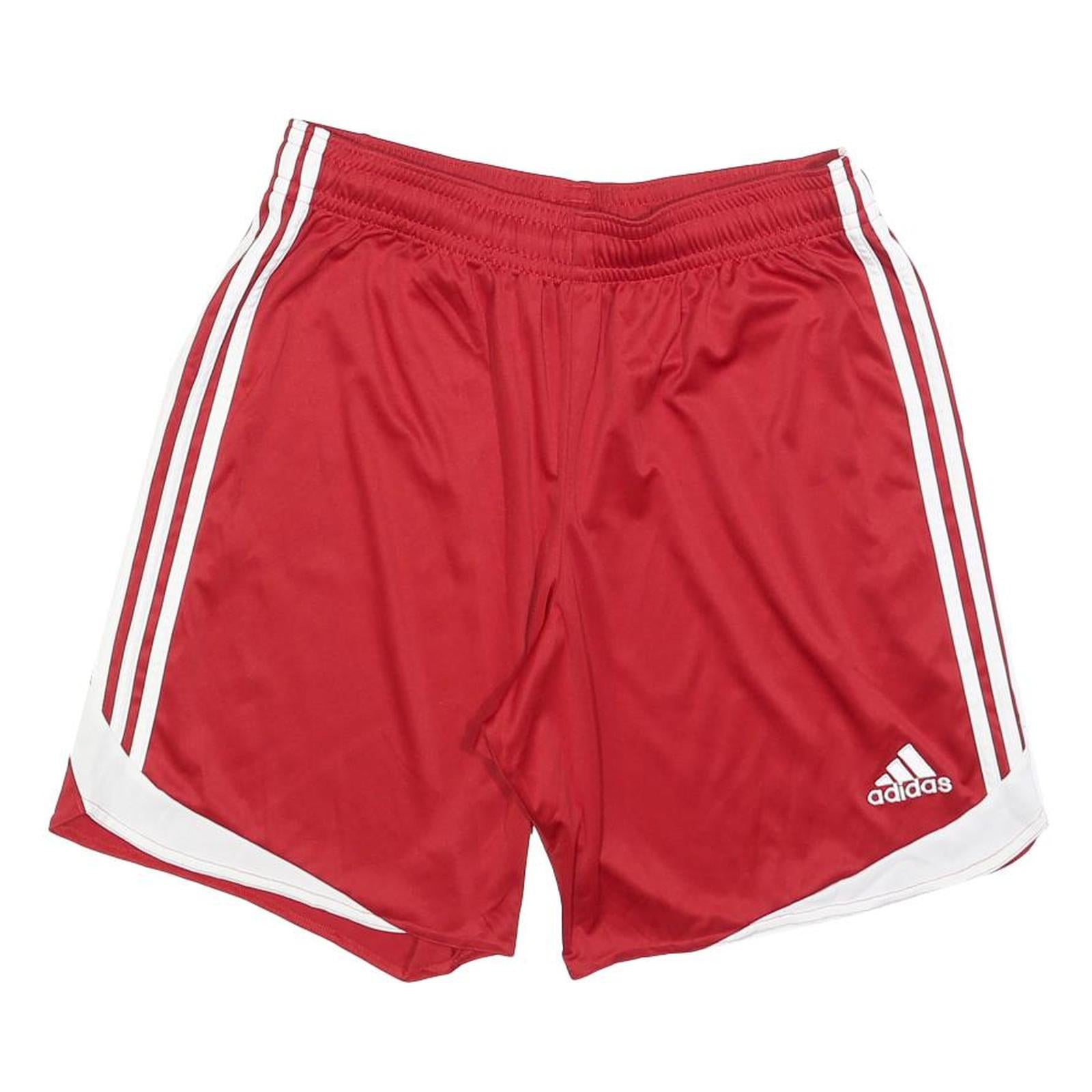 ADIDAS Mens Red & White Sports Casual Shorts L W32 Athletic ClimaCool Refurbished - N/A refurbished available on Cerqular
