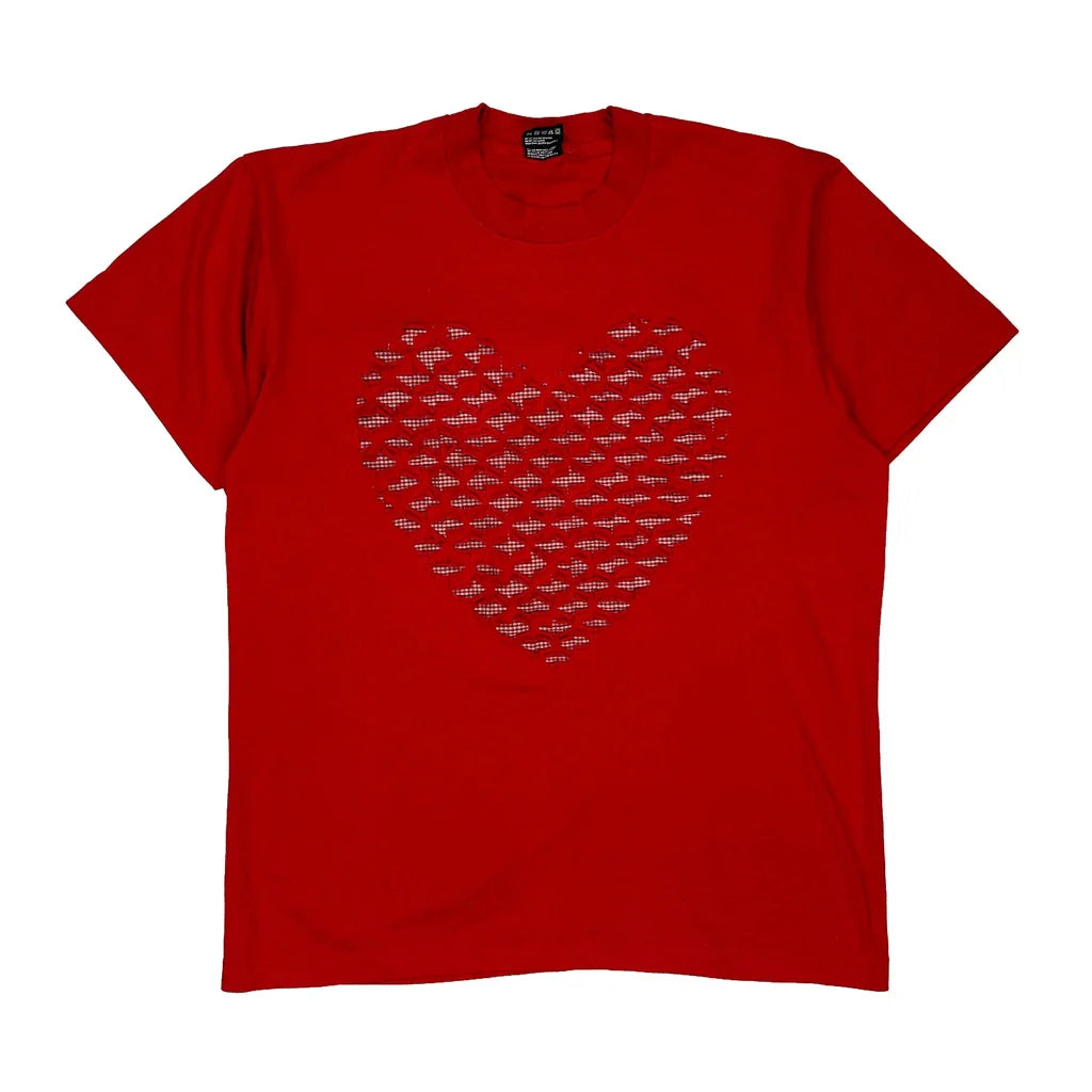 Buy Made In USA Single Stitch Fruit Of The Loom Graphic T-Shirt - Large Red Cotton Blend Refurbished - $33.49 Made In USA Single Stitch Fruit Of The Loom Graphic T-Shirt - Large Red Cotton Blend Refurbished - Thrifted (note: this is a term often used to describe second- refurbished available on Cerqular
