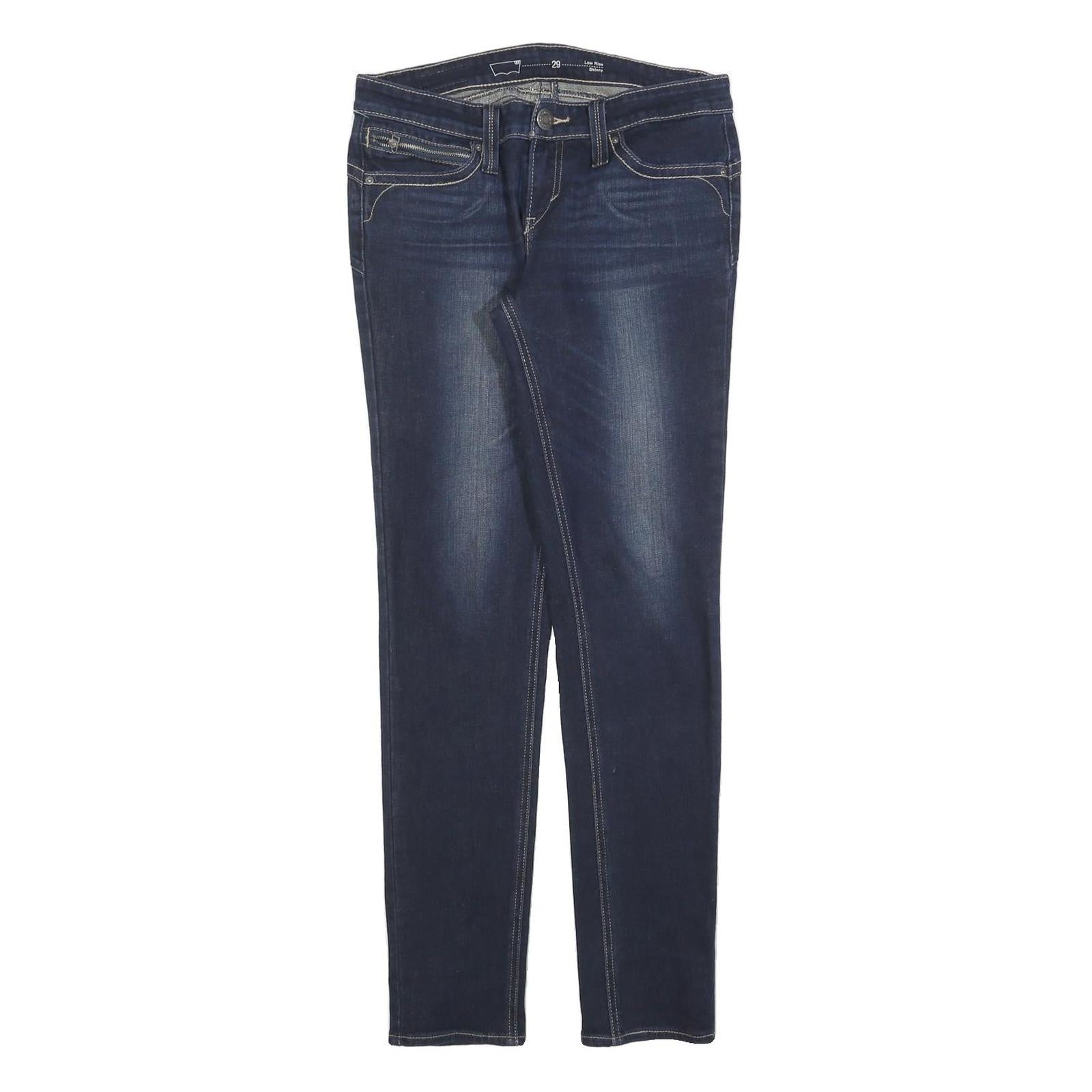 LEVI'S Womens Slim Blue Denim Medium Jeans W29 L32 Classic Zip Pockets Refurbished - N/A refurbished available on Cerqular