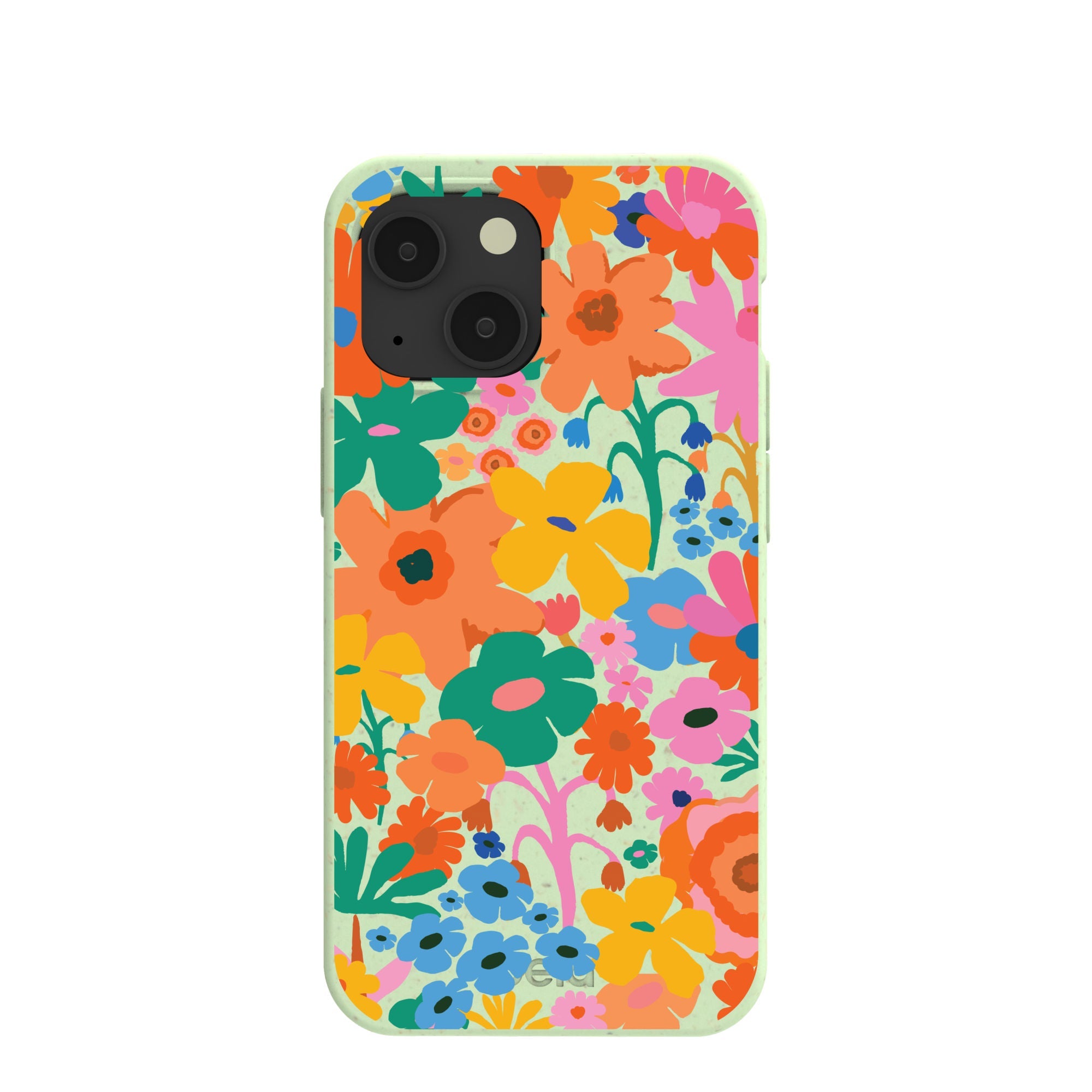 Sage Green Bright Spring iPhone 13 Mini Case Refurbished - Pela Case refurbished available on Cerqular