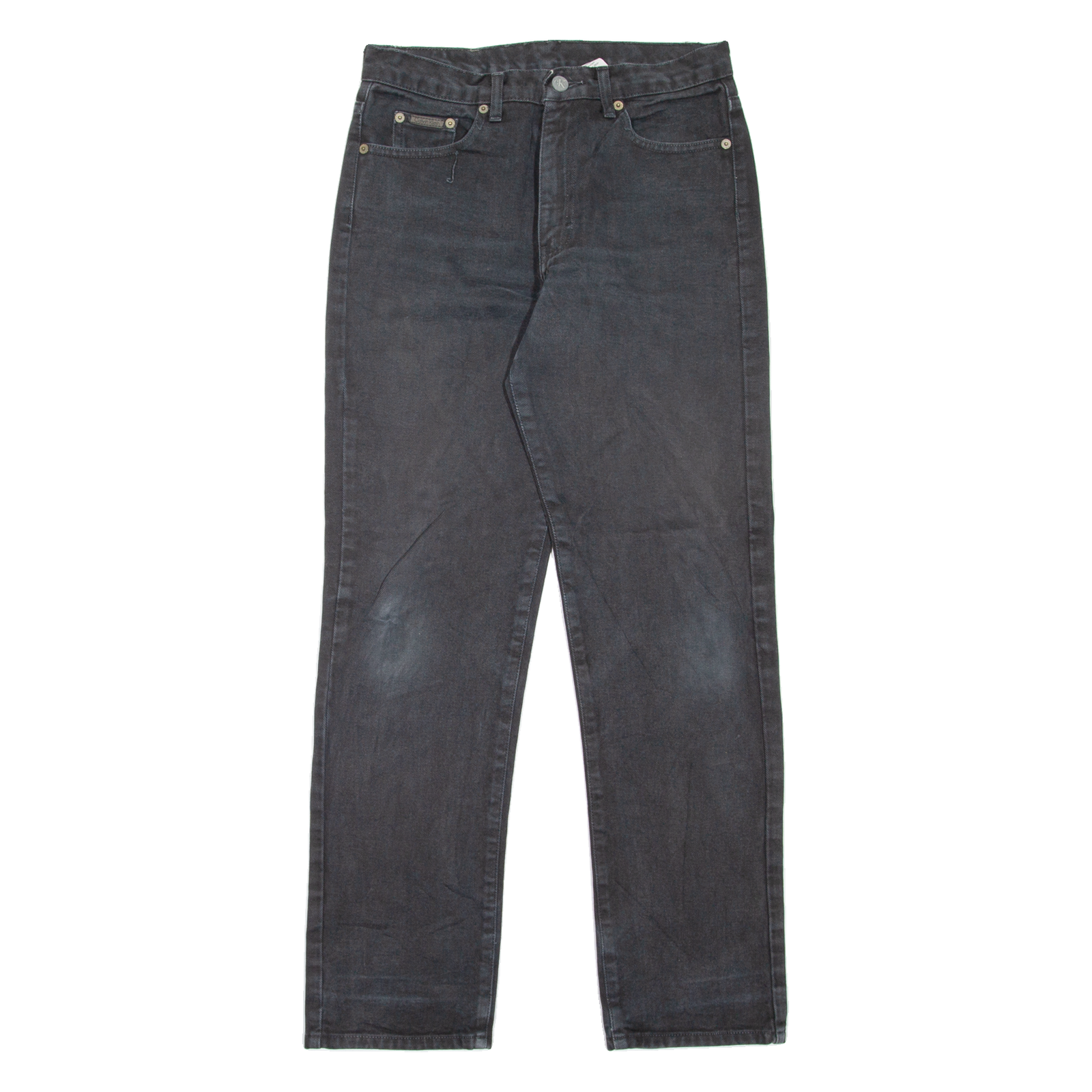 CALVIN KLEIN JEANS Womens Jeans Black Regular Straight W28 L30 Refurbished - N/A refurbished available on Cerqular
