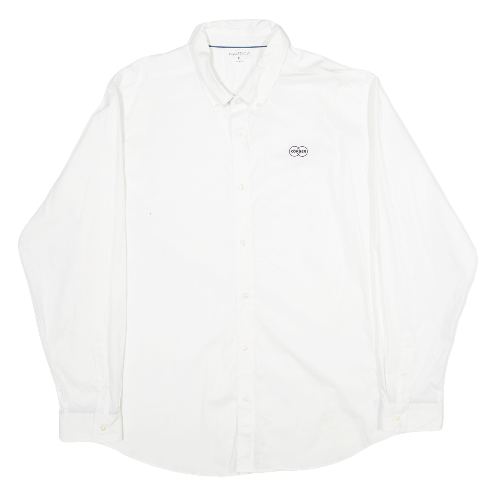 NAUTICA Korber Mens Formal Shirt White Long Sleeve XL Refurbished - N/A refurbished available on Cerqular