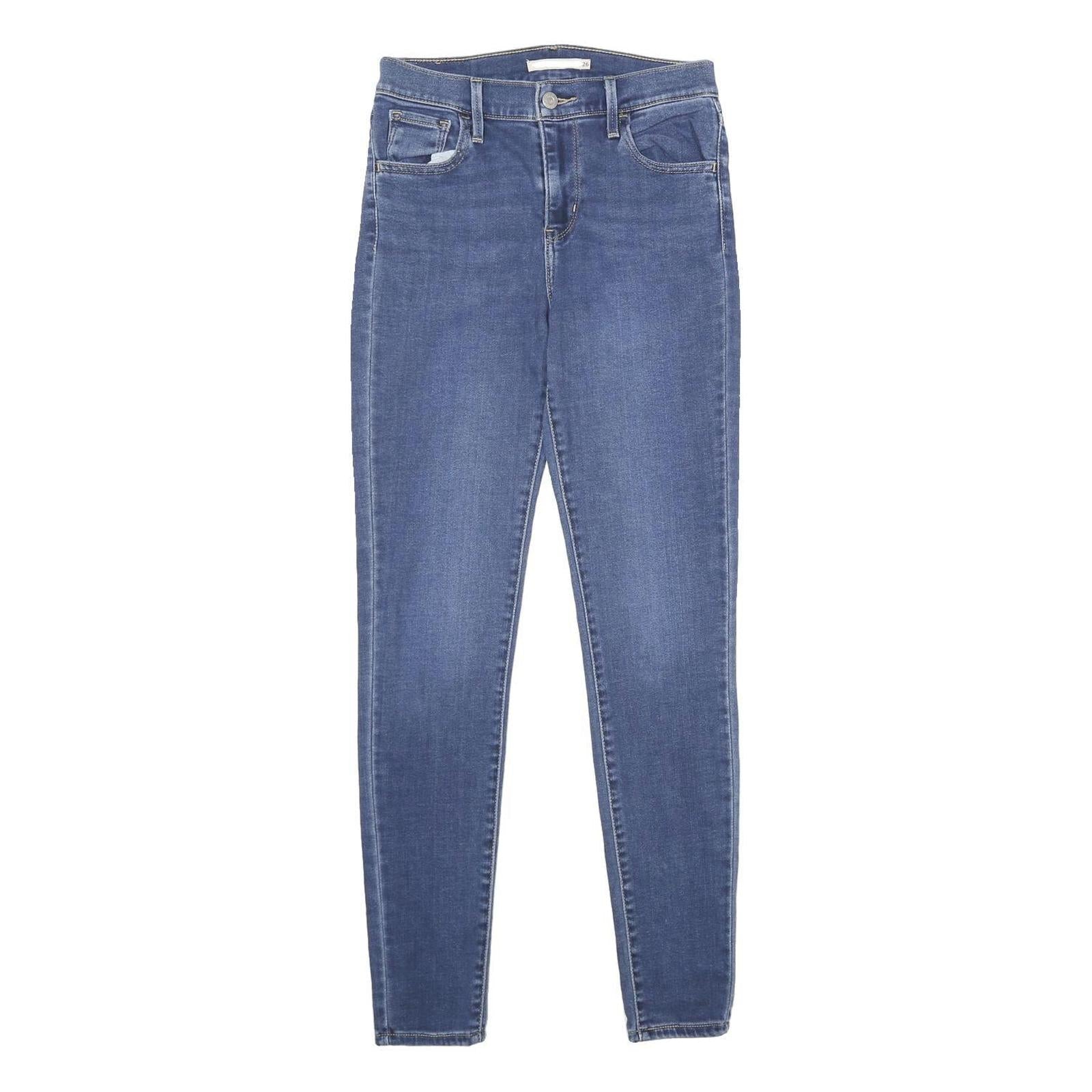 LEVI'S 720 High Rise Super Skinny Womens Jeans Blue Slim Skinny Denim Medium W26 Refurbished - N/A refurbished available on Cerqular