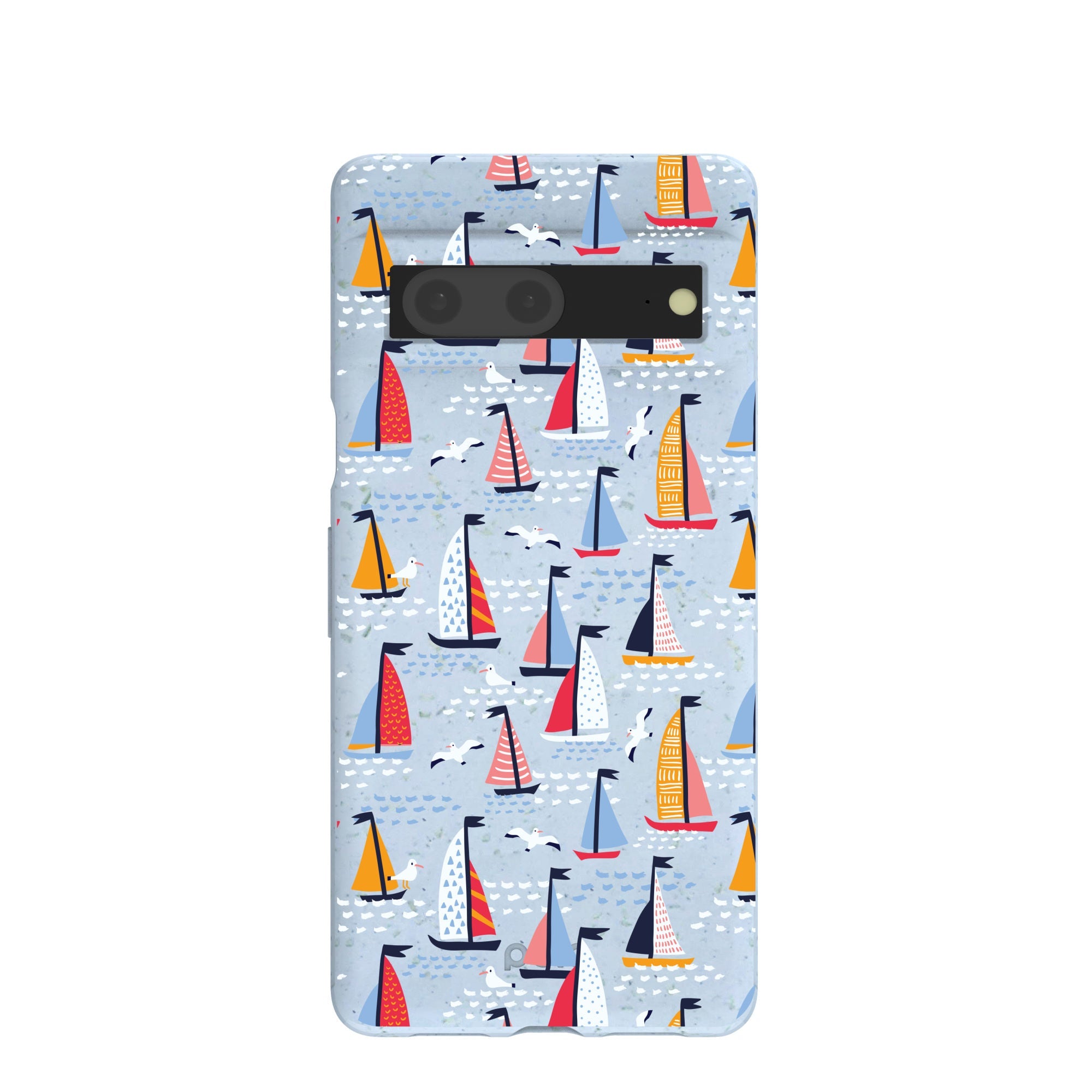 Buy Powder Blue Sails and Seagulls Google Pixel 7 Case Refurbished - $65.00 Powder Blue Sails and Seagulls Google Pixel 7 Case Refurbished - Pela Case refurbished available on Cerqular