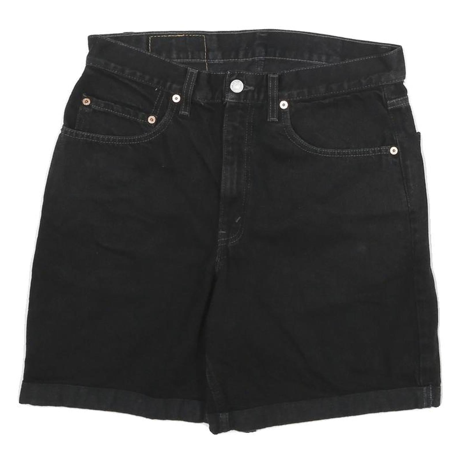LEVI'S Mens Shorts Black Cotton Blend Casual XL W32 Classic Fit Denim Refurbished - N/A refurbished available on Cerqular