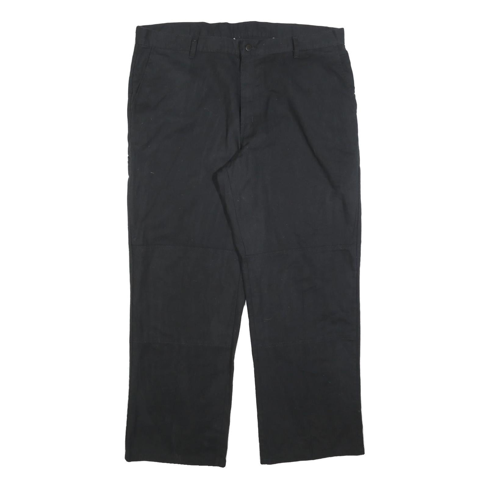 DICKIES Mens Cotton Blend Black Regular Fit Straight Leg Trousers W40 L30 Refurbished - N/A refurbished available on Cerqular