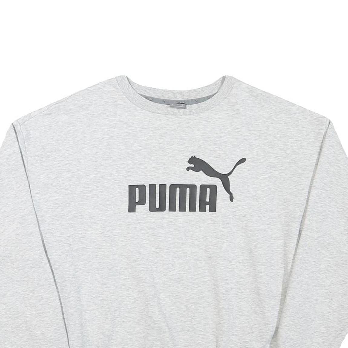 Buy PUMA Mens Grey Cotton Blend Crew Neck Sweatshirt M Casual Sportswear Refurbished - $29.89 PUMA Mens Grey Cotton Blend Crew Neck Sweatshirt M Casual Sportswear Refurbished - N/A refurbished available on Cerqular