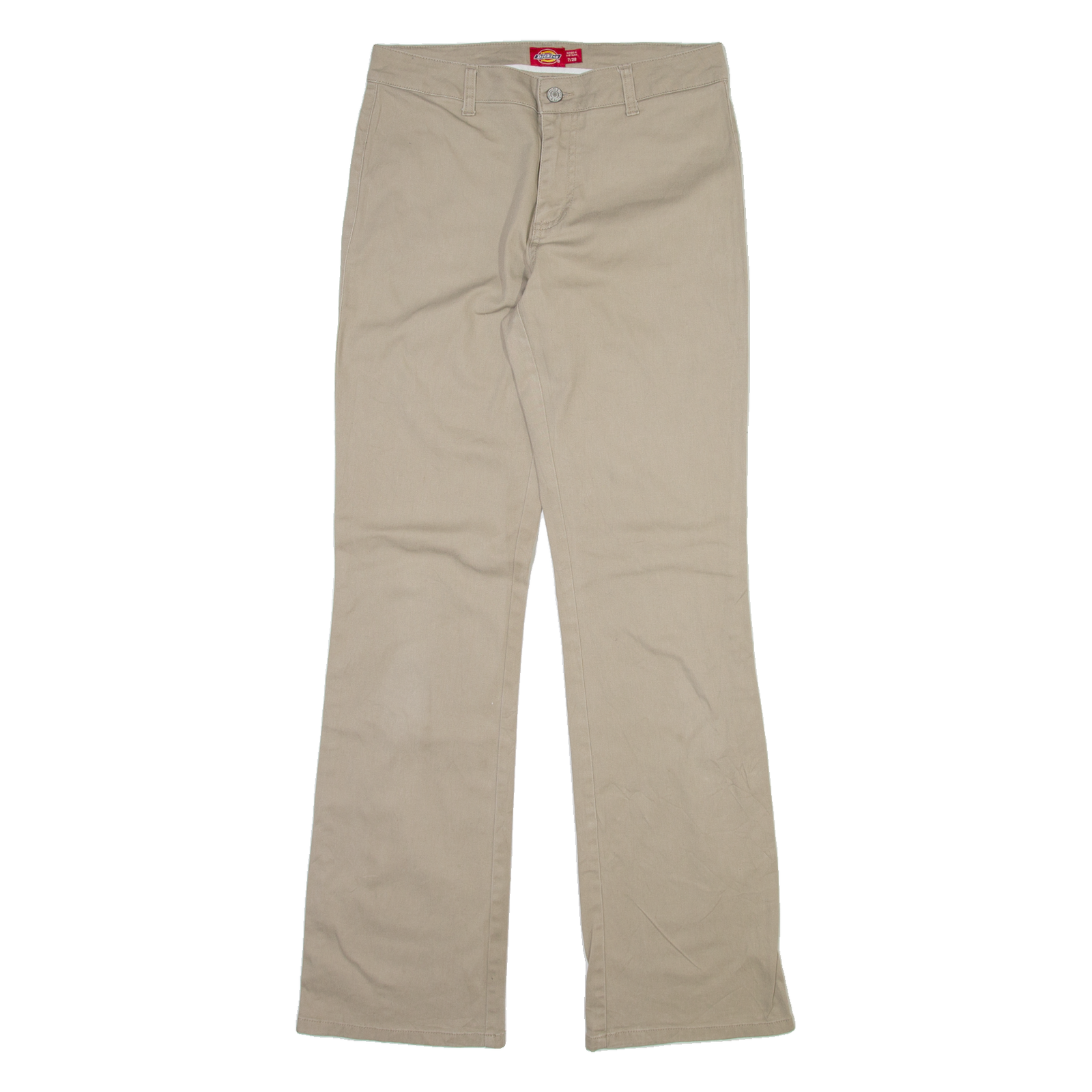 DICKIES Womens Trousers Beige Regular Bootcut W28 L32 Refurbished - N/A refurbished available on Cerqular