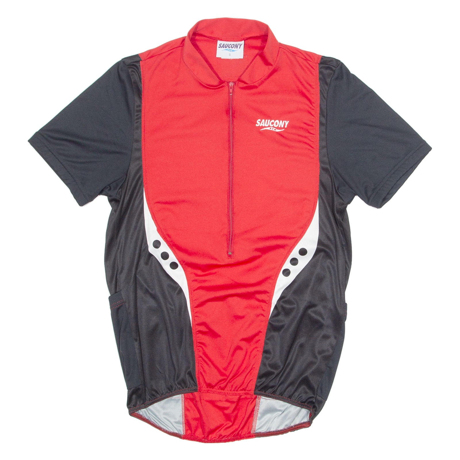 SAUCONY Cycling Mens Jersey Red 1/2 Zip S Refurbished - N/A refurbished available on Cerqular