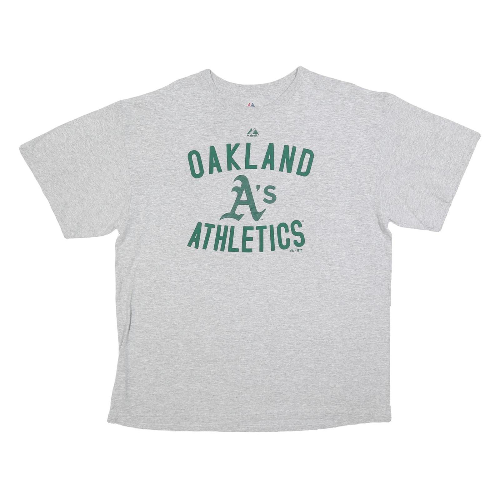 Buy MAJESTIC Mens Grey Oakland Athletics Graphic T-Shirt XL Crew Neck Short Sleeve Refurbished - $19.49 MAJESTIC Mens Grey Oakland Athletics Graphic T-Shirt XL Crew Neck Short Sleeve Refurbished - N/A refurbished available on Cerqular