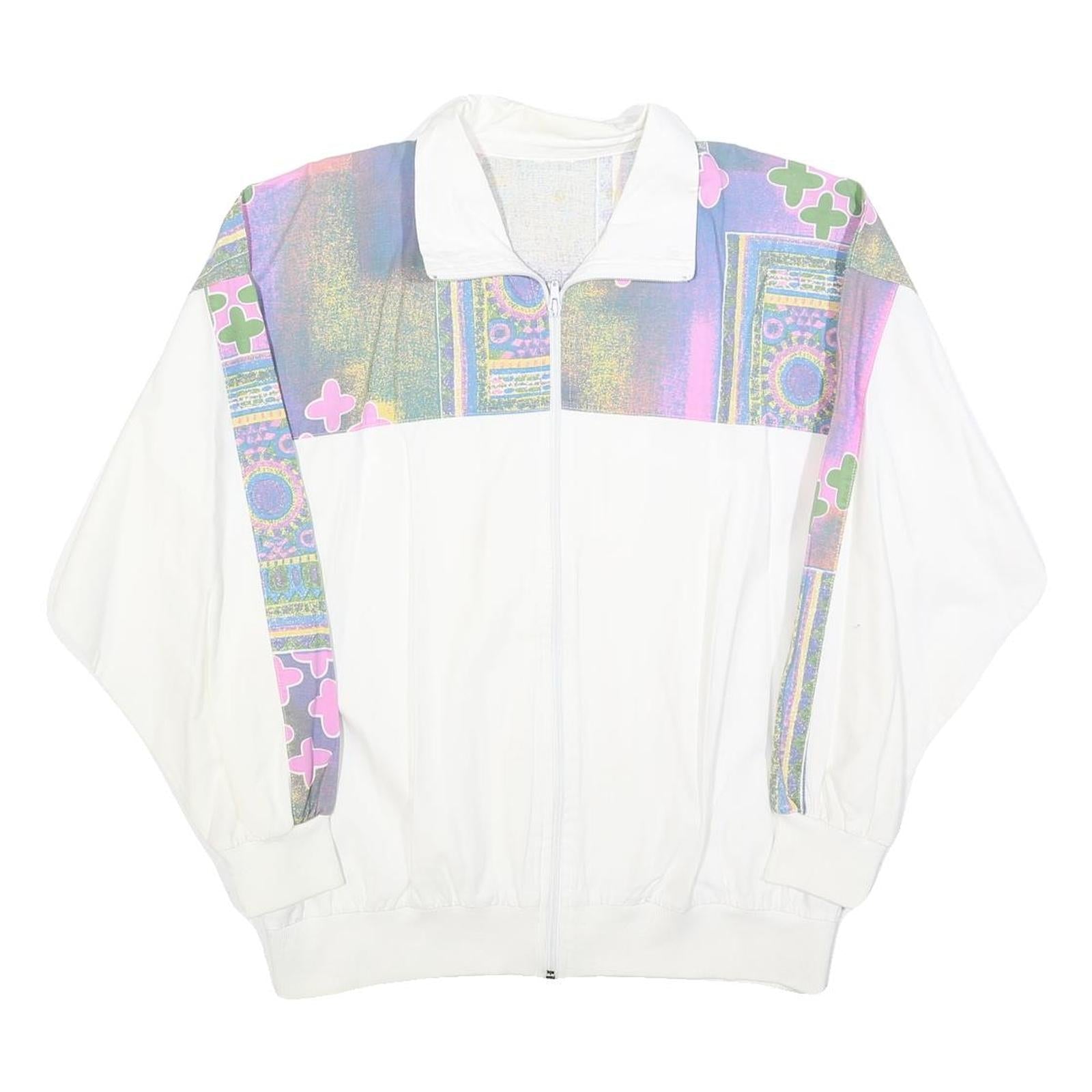 Buy Womens White & Multi Colour Cotton Blend Zip Jacket M Abstract Print Casual Refurbished - $32.49 Womens White & Multi Colour Cotton Blend Zip Jacket M Abstract Print Casual Refurbished - N/A refurbished available on Cerqular