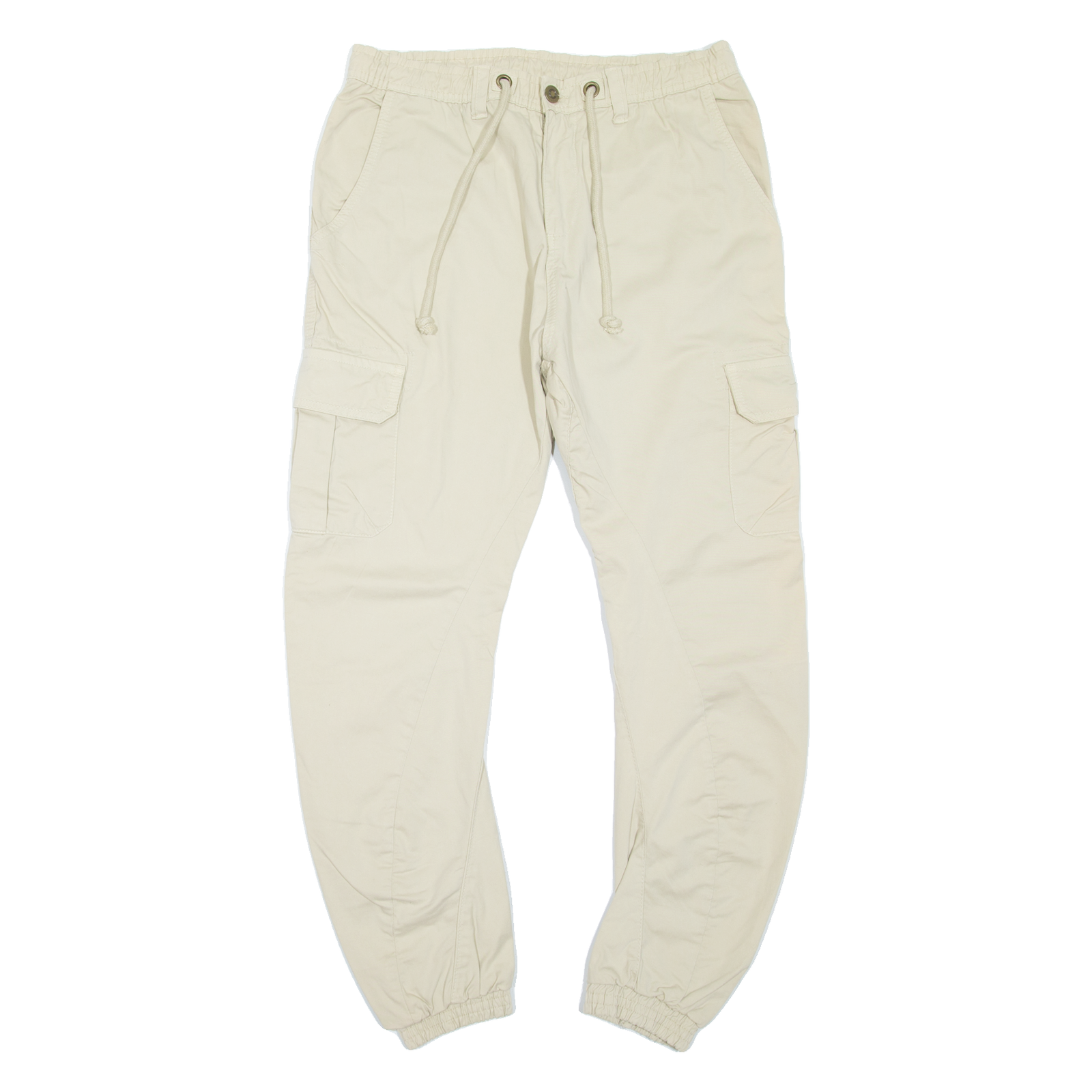 URBAN CLASSICS Cargo Womens Trousers Beige Slim Tapered W32 L28 Refurbished - N/A refurbished available on Cerqular