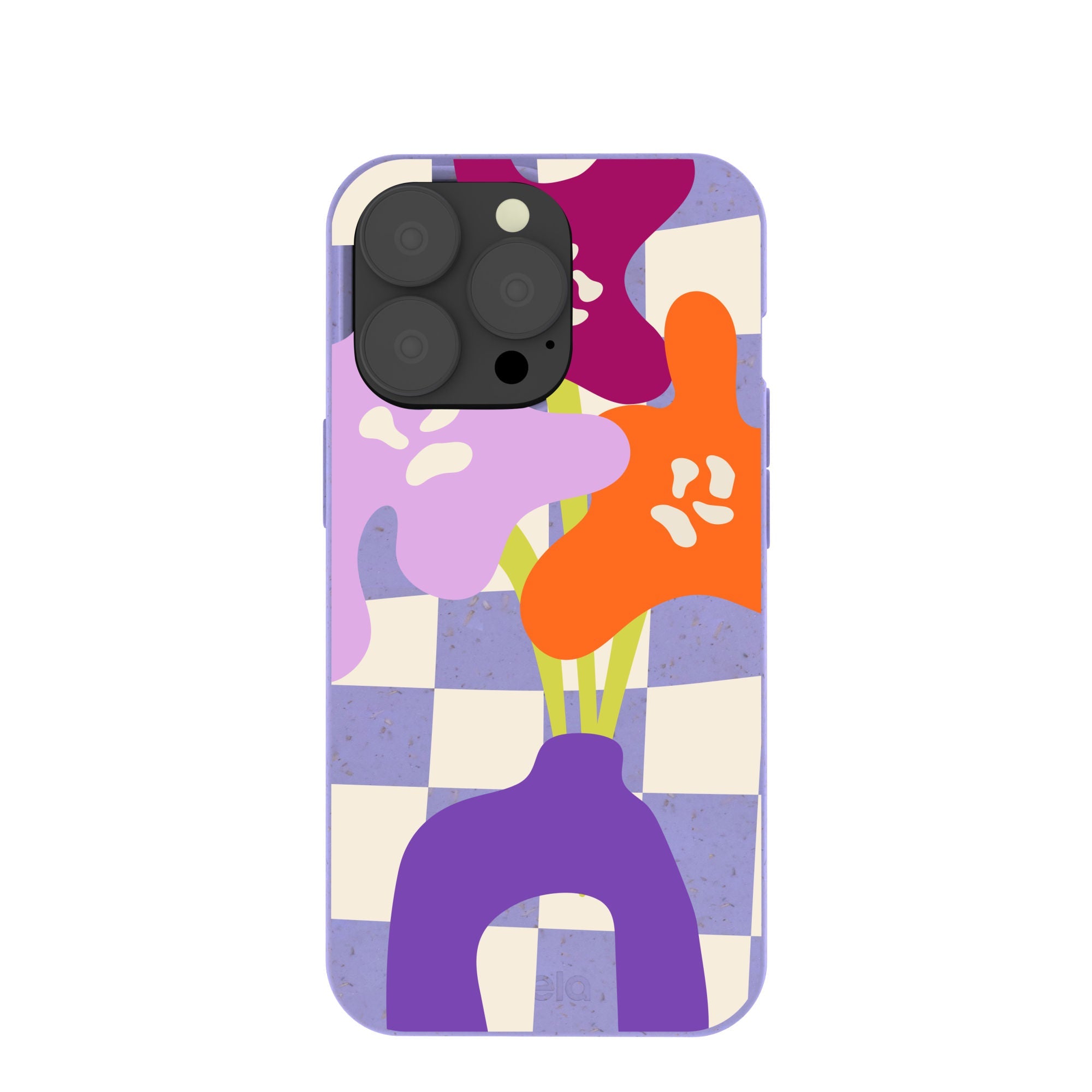Lavender Bright Blooms iPhone 13 Pro Case Refurbished - Pela Case refurbished available on Cerqular