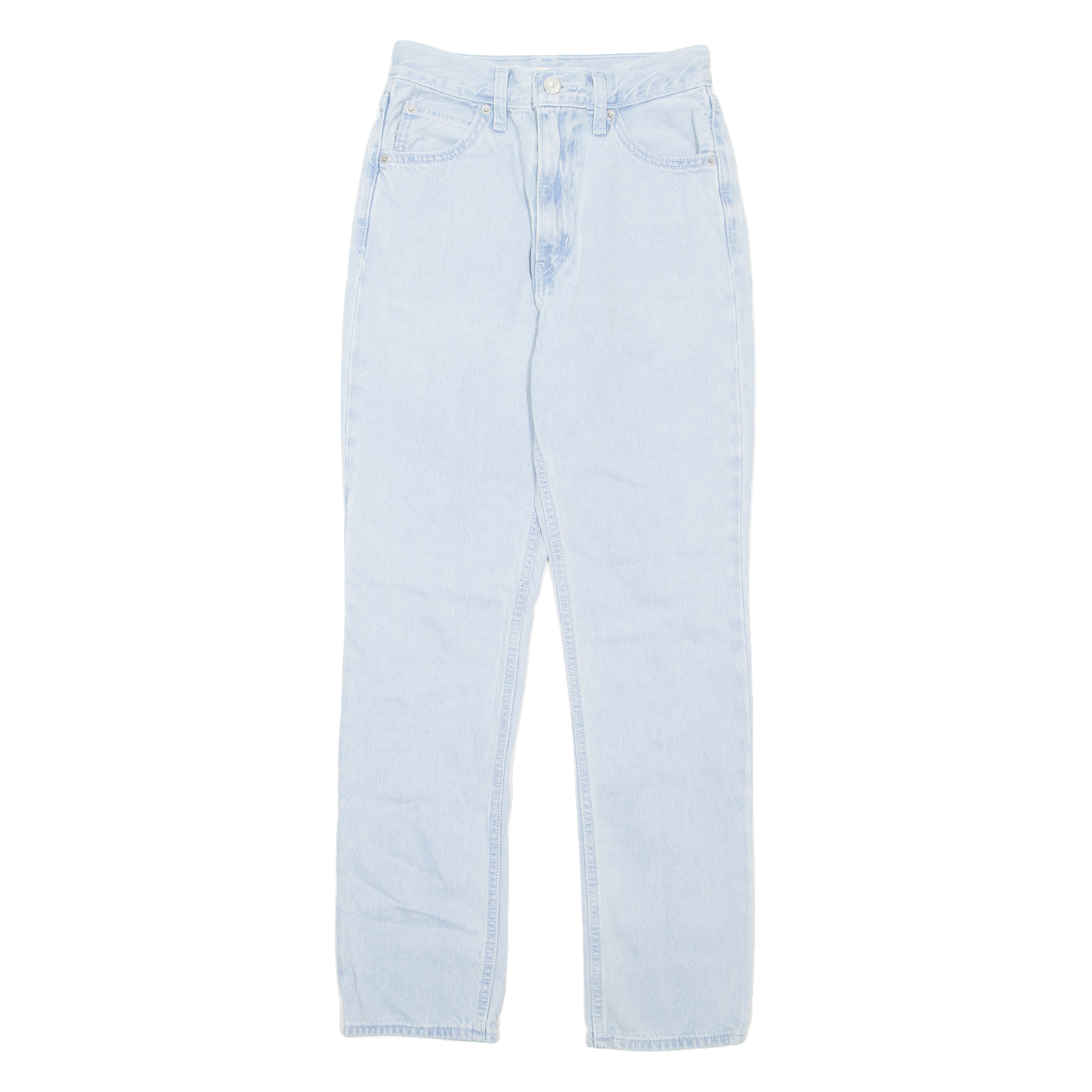 LEVI'S Womens Jeans Blue Regular Straight W26 L26 Refurbished - N/A refurbished available on Cerqular
