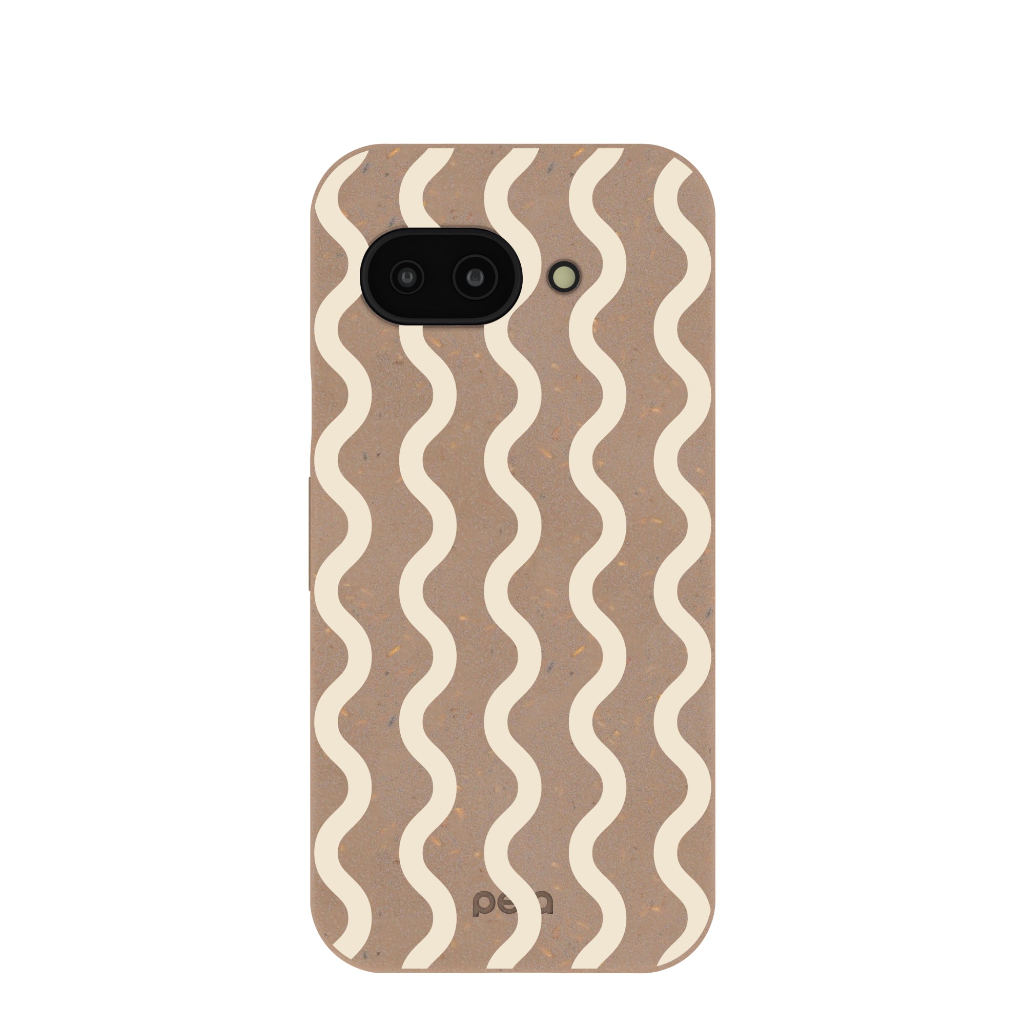 Chocolate Brown Latte Waves Google Pixel 9a Case Refurbished - Pela Case refurbished available on Cerqular