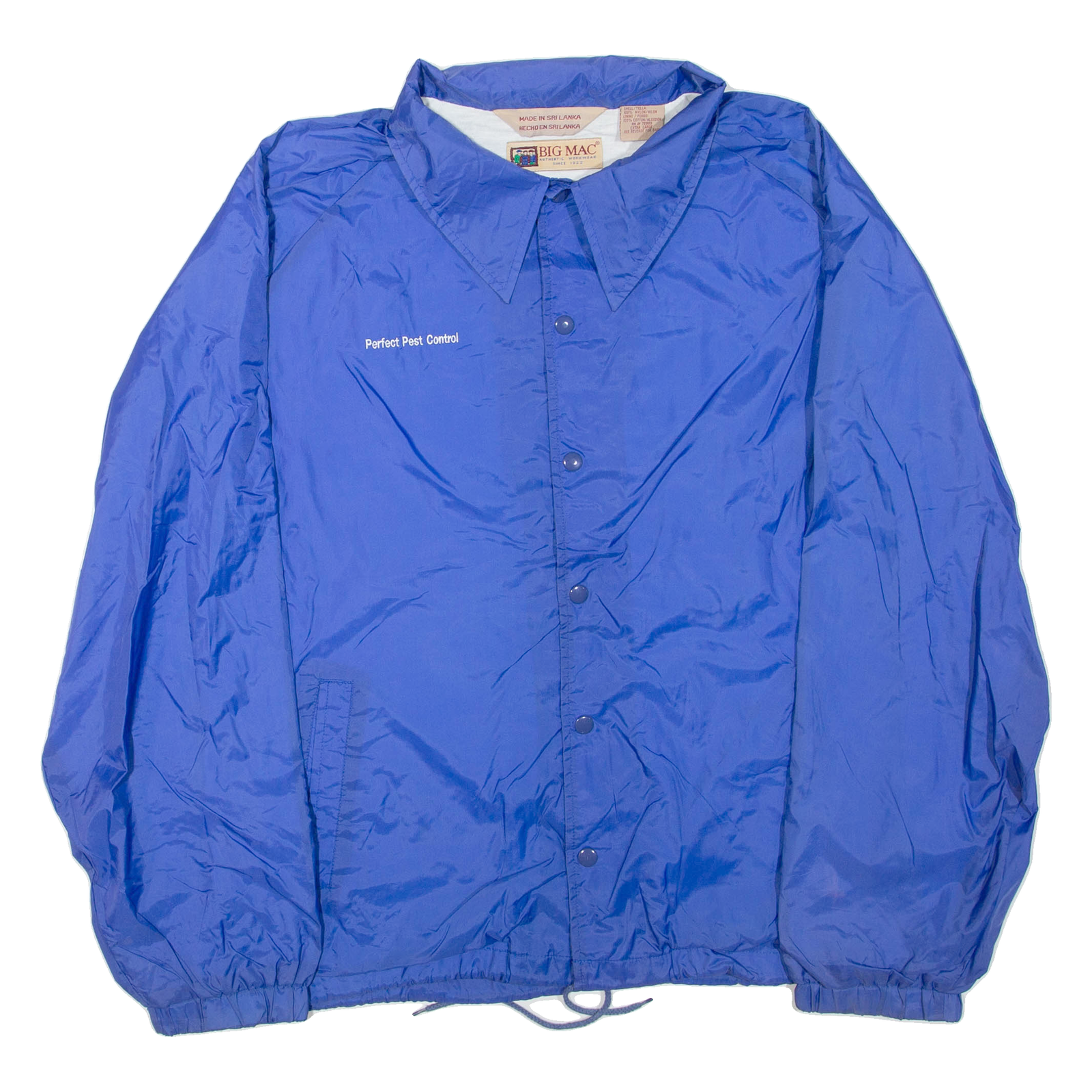 BIG MAC Mens Shell Jacket Blue Nylon L Refurbished - N/A refurbished available on Cerqular