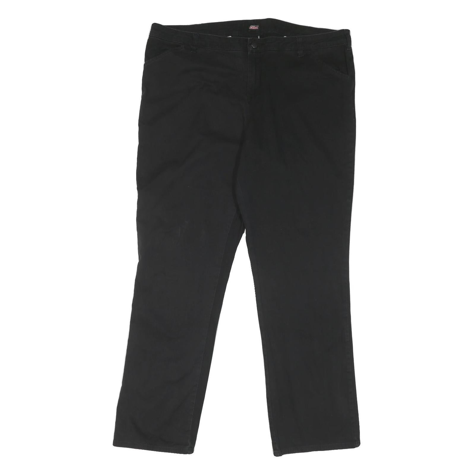 DICKIES Mens Cotton Blend Black Regular Fit Straight Trousers W40 L30 Zip Refurbished - N/A refurbished available on Cerqular