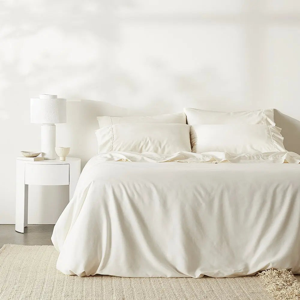 Buy Linen+ Bamboo Duvet Cover | Color: Stone | Size: Full/Queen Refurbished - $464.00 Linen+ Bamboo Duvet Cover | Color: Stone | Size: Full/Queen Refurbished - Ettitude refurbished available on Cerqular