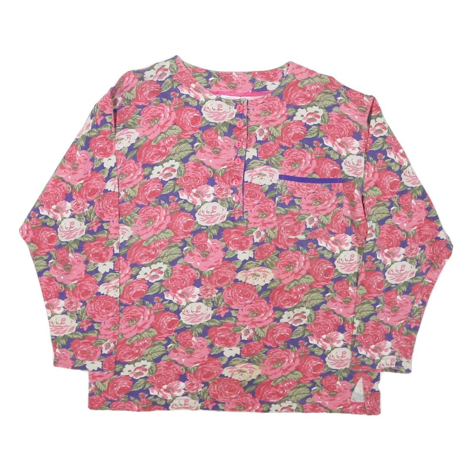 Buy CAMPAIGN SPORT Womens Pink Floral Printed Long Sleeve Round Neck Cotton Blend Refurbished - $18.19 CAMPAIGN SPORT Womens Pink Floral Printed Long Sleeve Round Neck Cotton Blend Refurbished - N/A refurbished available on Cerqular