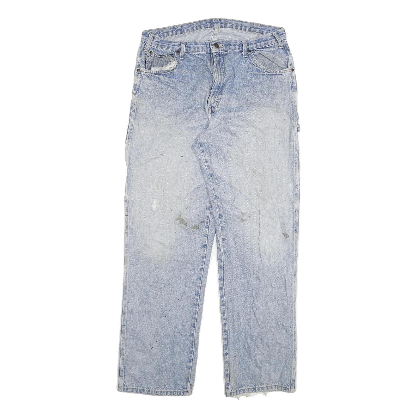 DICKIES Mens Regular Fit Light Blue Denim Jeans W36 L33 Workwear Cotton Blend Refurbished - N/A refurbished available on Cerqular