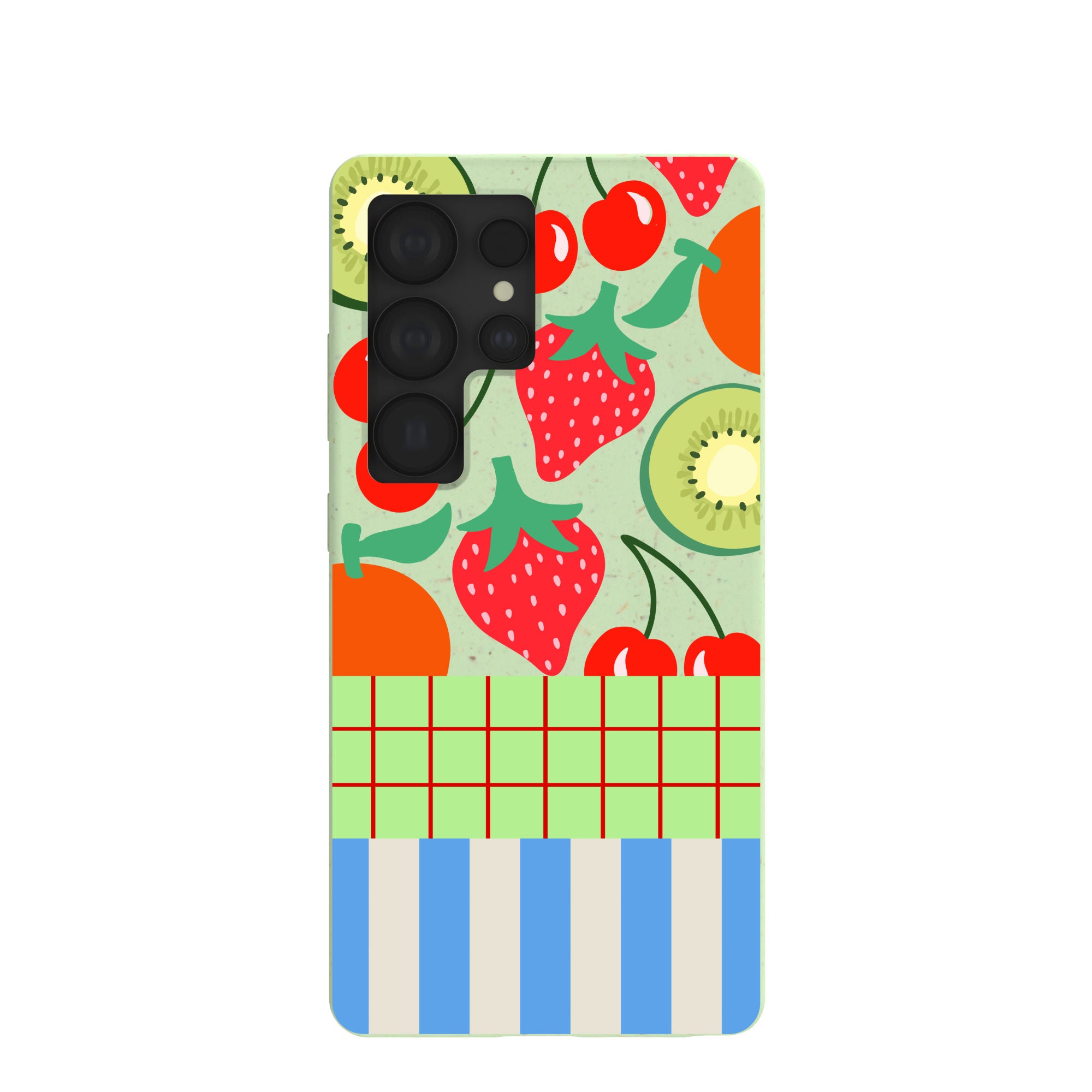 Sage Green Fresh Picnic Samsung Galaxy S25 Ultra Case Refurbished - Pela Case refurbished available on Cerqular